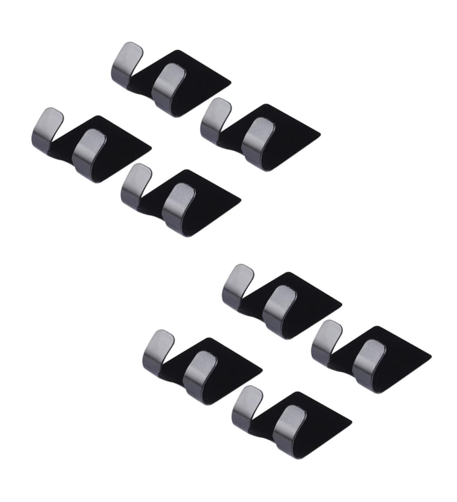 Alipis Cell Phone Stand & Storage Hooks - 8 Razor Hangers for Cupboard | Durable Black Clothing Rack | 6.1x4.5cm - Buy Online on GoSupps.com