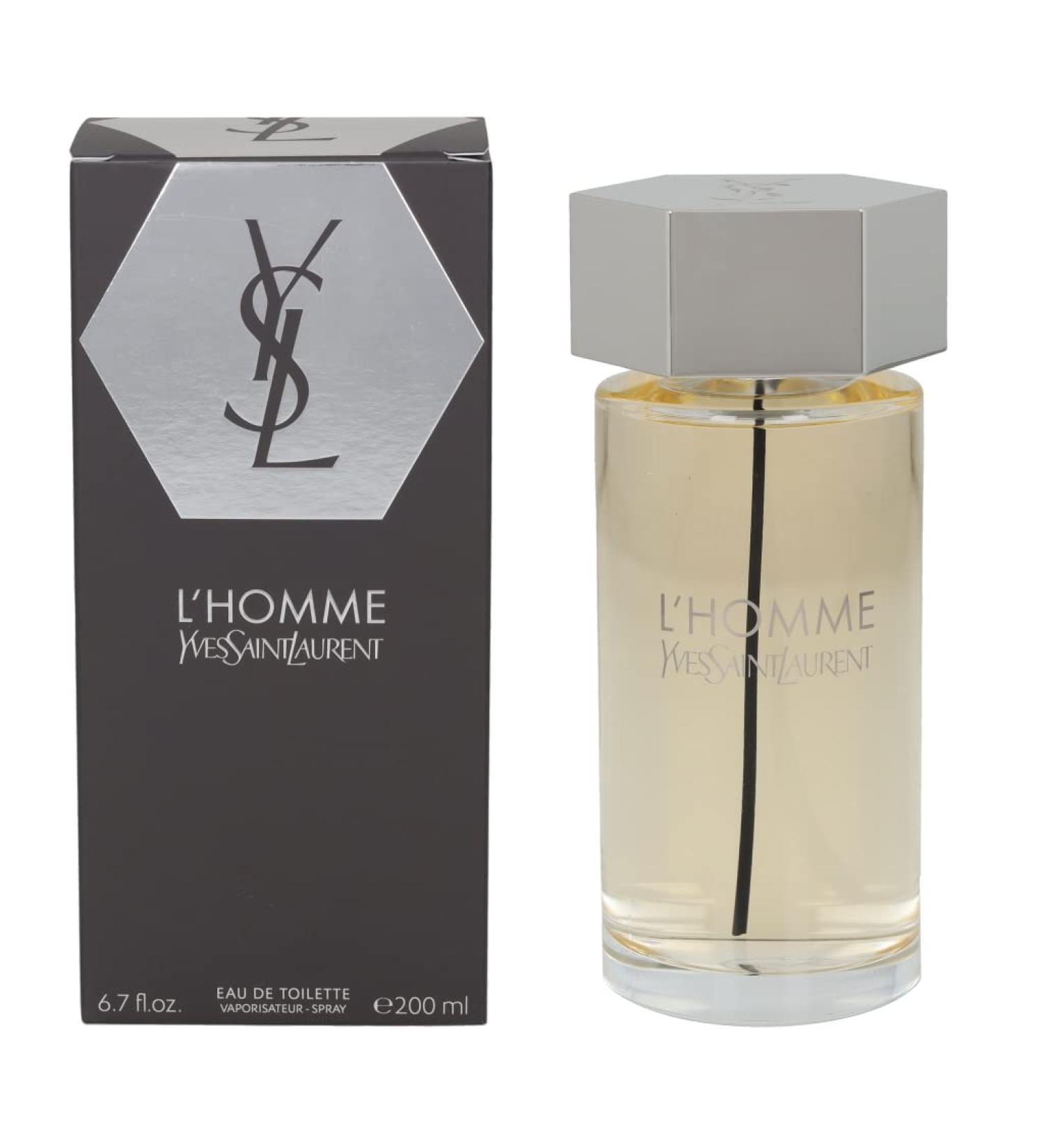 Yves Saint Laurent L'homme Eau de Toilette Spray for Men 6.7 Ounce Multicolor Floral Cedar Lemon Citrus Basil 6.7 Ounce (Pack of 1) - Buy Online on GoSupps.com