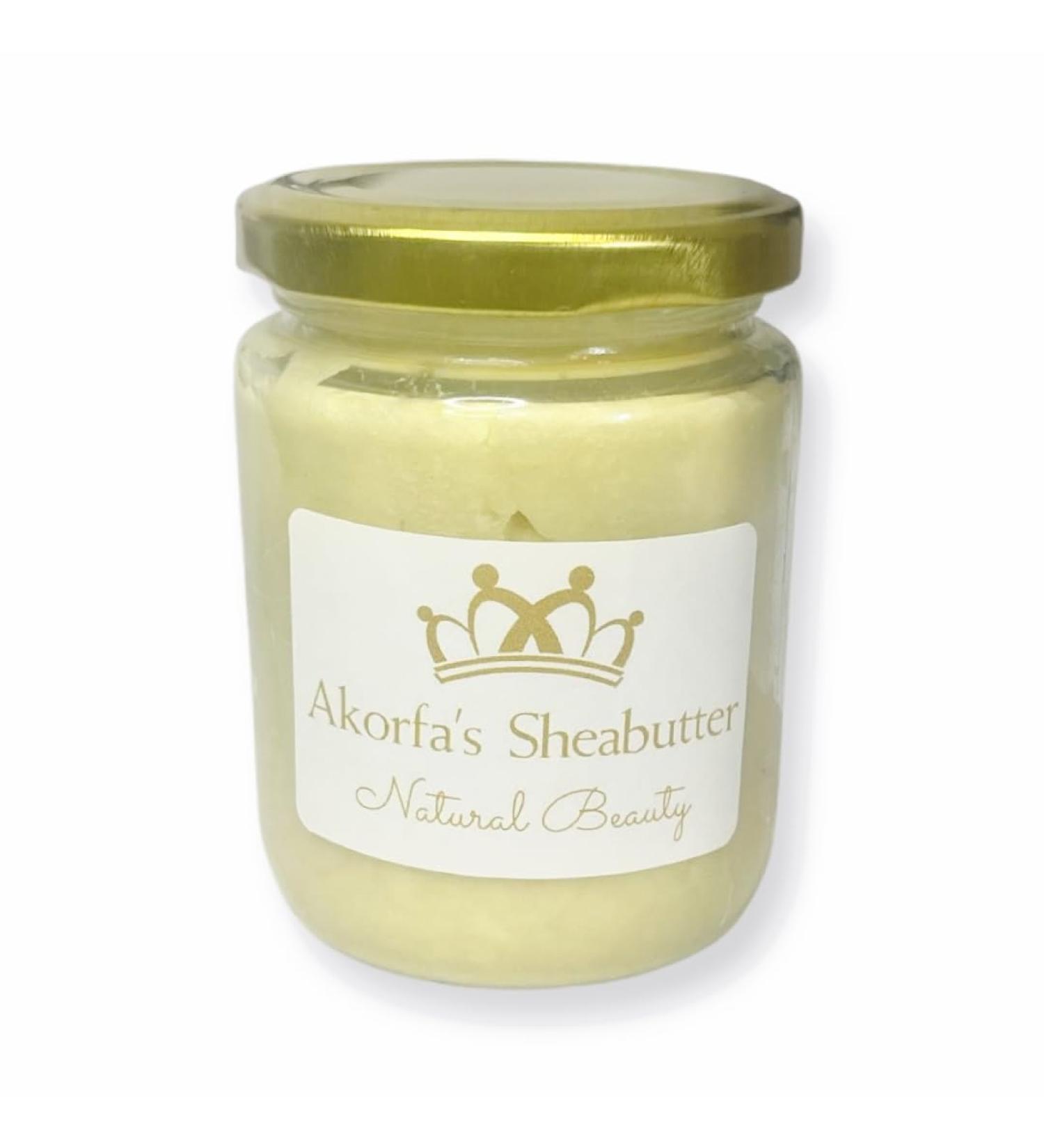 Akorfa BV Organic shea butter 250 g unrefined Organic Shea butter 100 pure natural Shea butter Shea butter