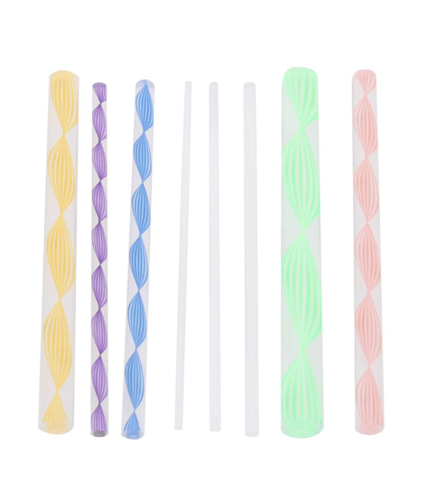 SUPVOX 8pcs Dotting Rods Acrylic Twist Sticks Wax Pencil Manicure Nail Art Tool - Buy Online on GoSupps.com