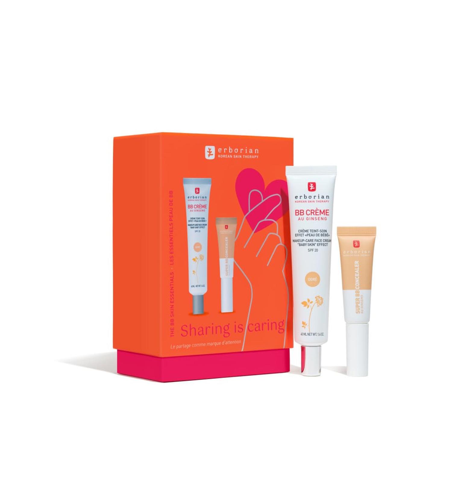 Erborian - Les Essentiels effet BB - Coffret duo BB Cr me x Super BB Concealer - BB Cr me Dor 40ml + Super BB Concealer Dor 10ml - Soin Cosm tique Cor en - Buy Online on GoSupps.com