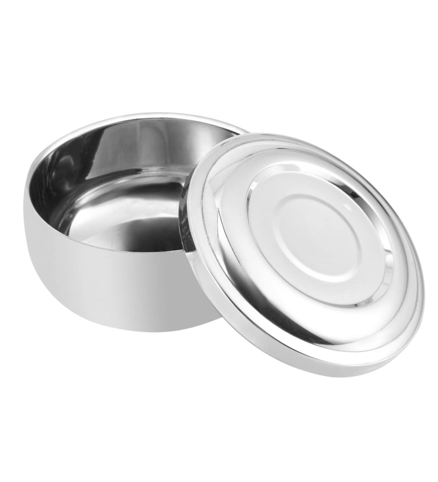 Frcolor Bamboo Shaving Bowl with Lid - Eco-Friendly Foam Container for Shaving Soap | Men's Wooden Razor Bowl - Buy Online on GoSupps.com