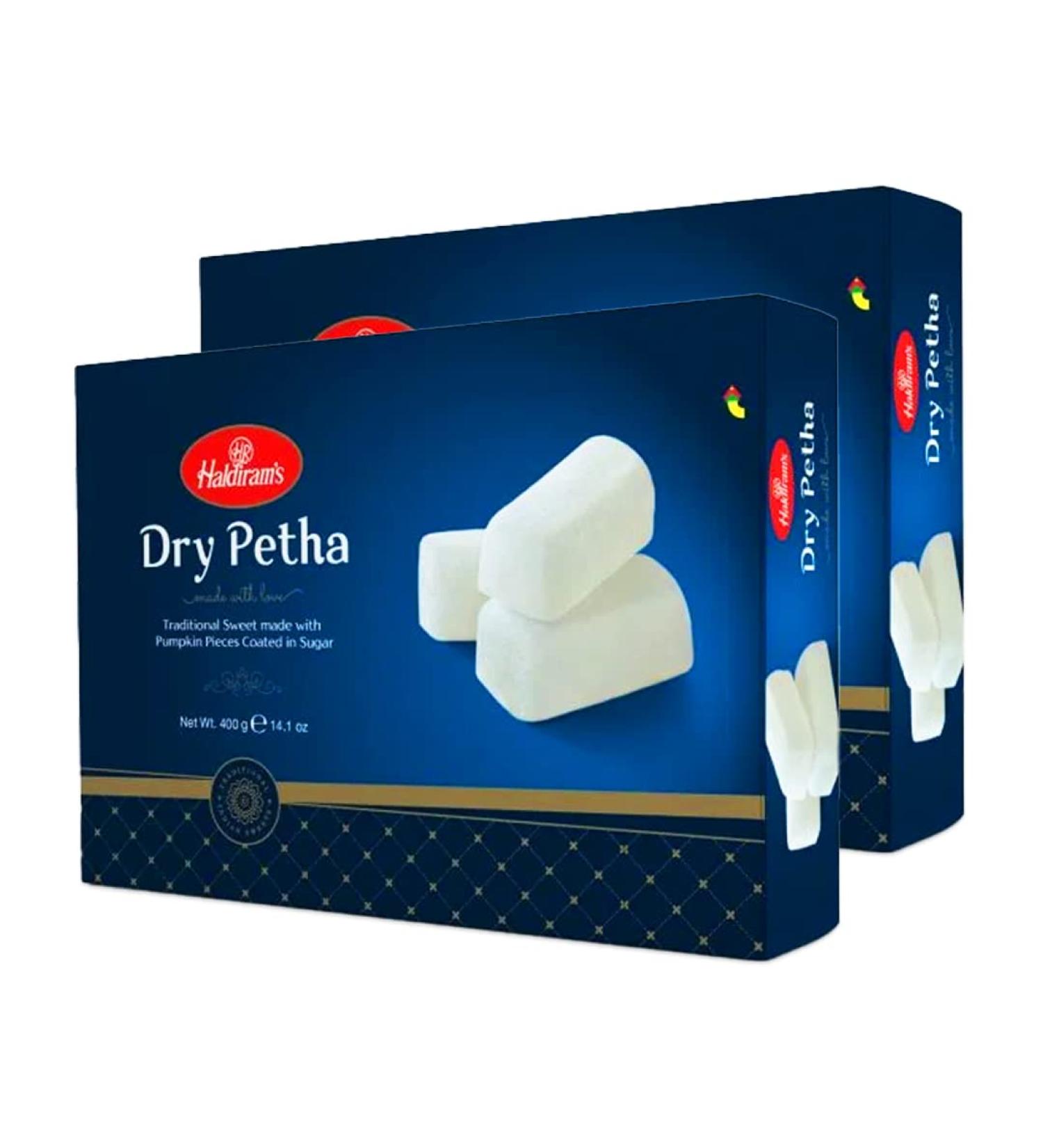 Haldiram's Dry Petha | Soft and Pulpy |Traditional Sweet Made with Pumpkin Pieces coated in Sugar | Petha Sweets | Haldiram Sweets | Indian Origin | 400g (Pack of 2) - Buy Online on GoSupps.com