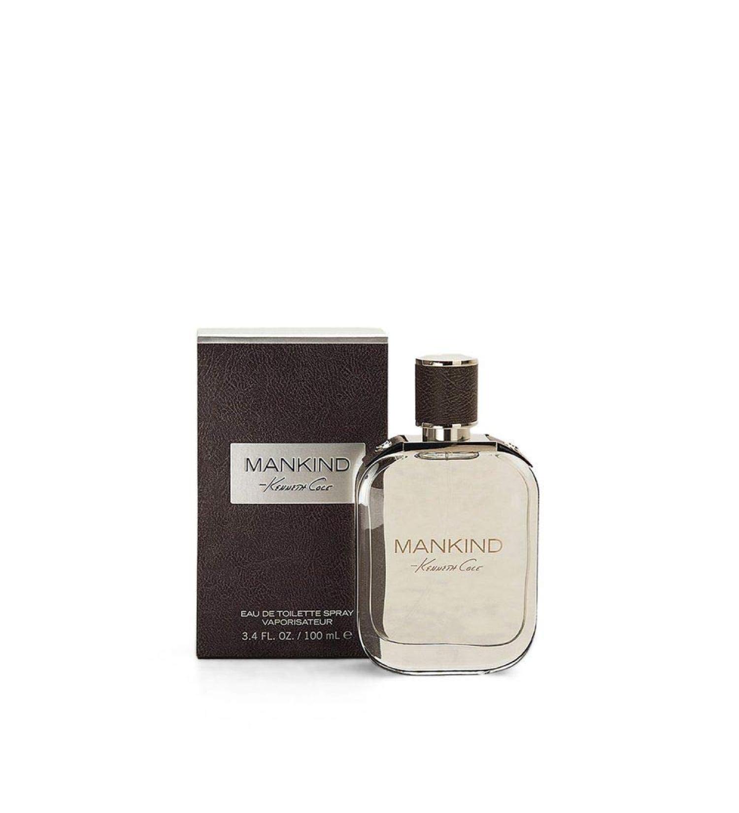 Kenneth Cole Mankind Eau de Toilette Spray Cologne for Men Aromatic Woody Fragrance Notes of Cardamom Cedarwood Sandalwood Oak Moss Modern + Masculine Scent Eau de Toilette - 3.4 Fl Oz
