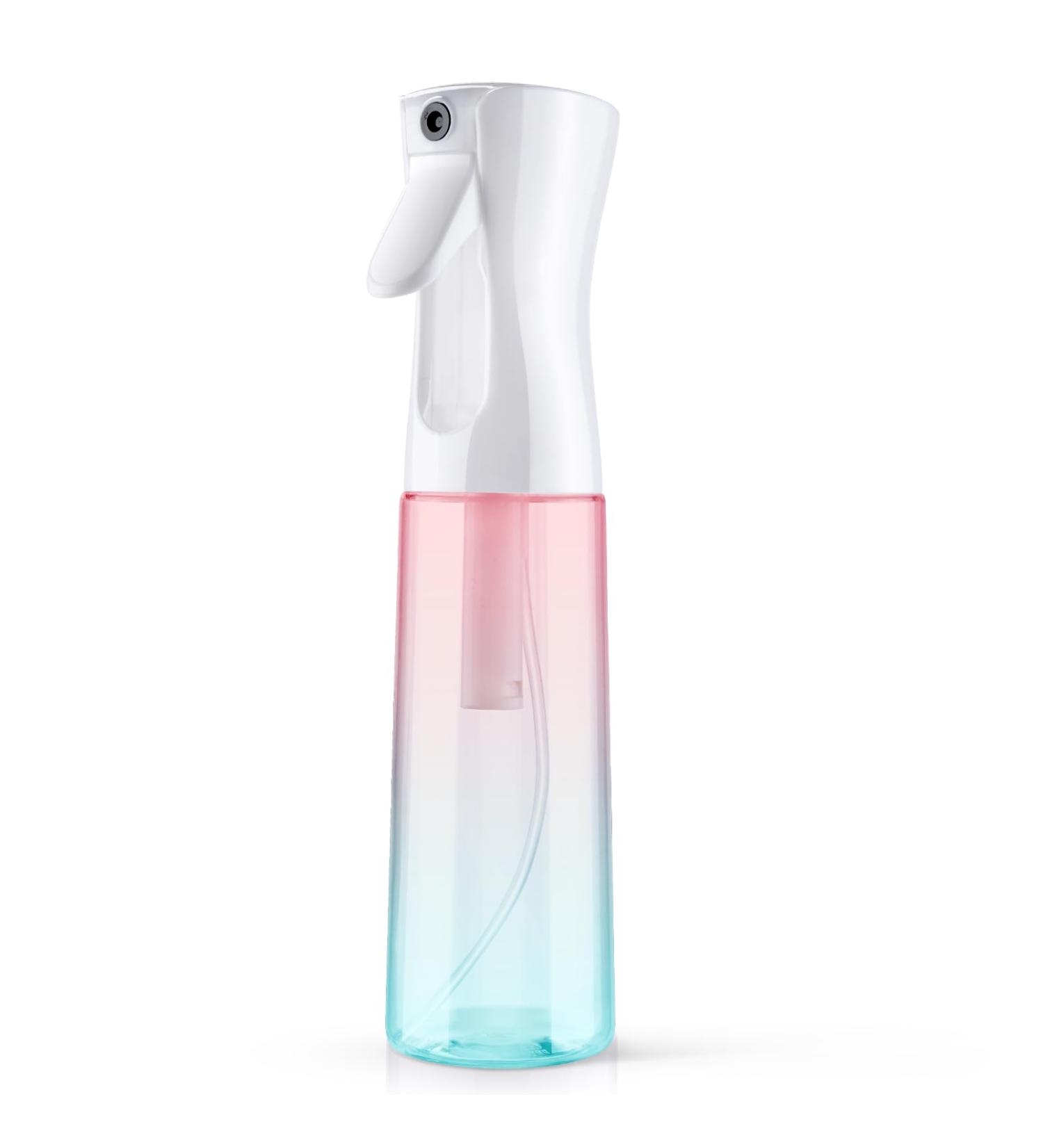 Uraqt 300ml Atomizer Spray Bottle - Salon Water Spray for Hair Plants & Cleaning | Color Gradient Pink Green - Buy Online on GoSupps.com