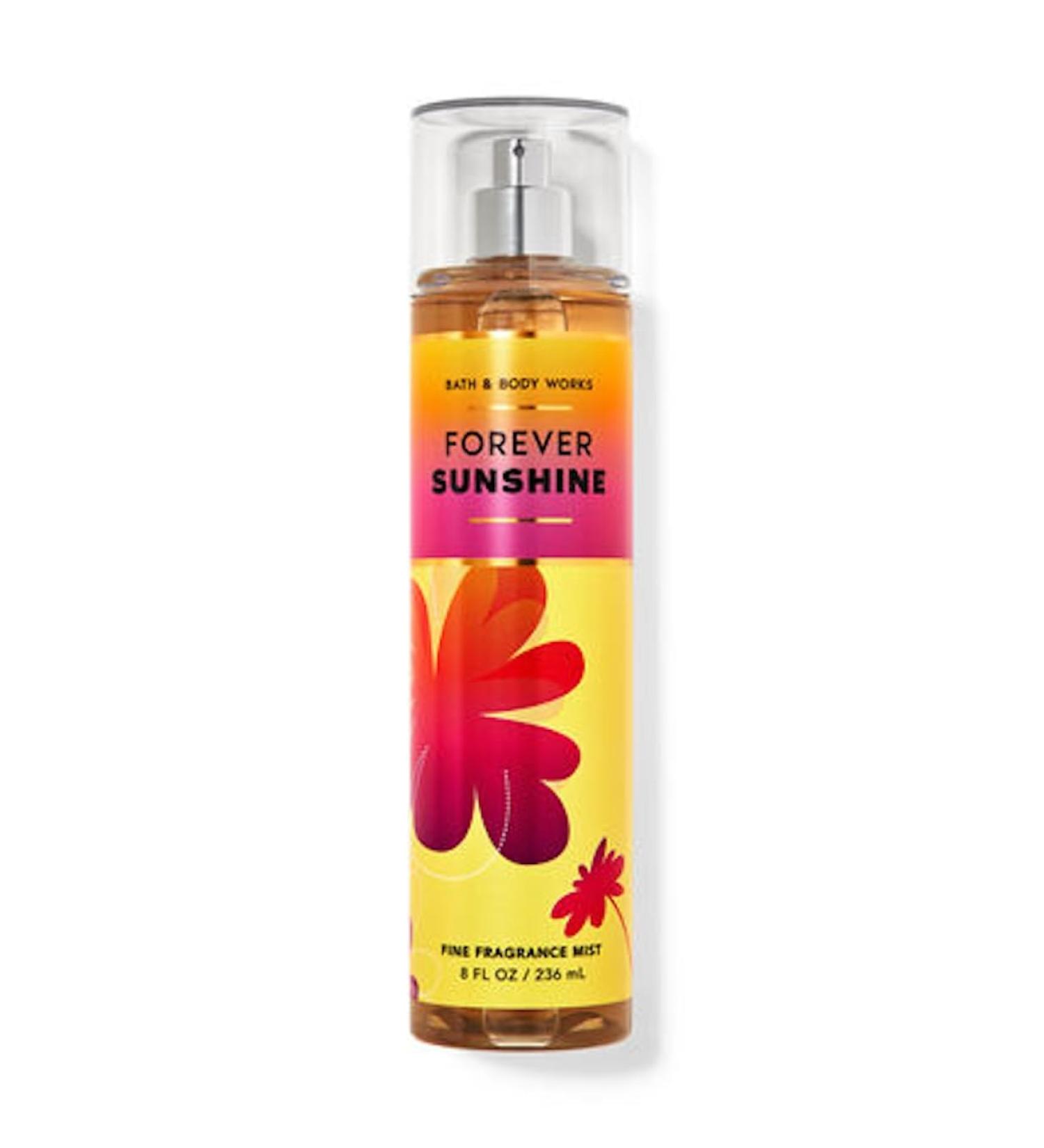 Bath & Body Works Forever Sunshine Fine Fragrance Body Spray Mist Warm Vanilla Sugar (Forever Sunshine)