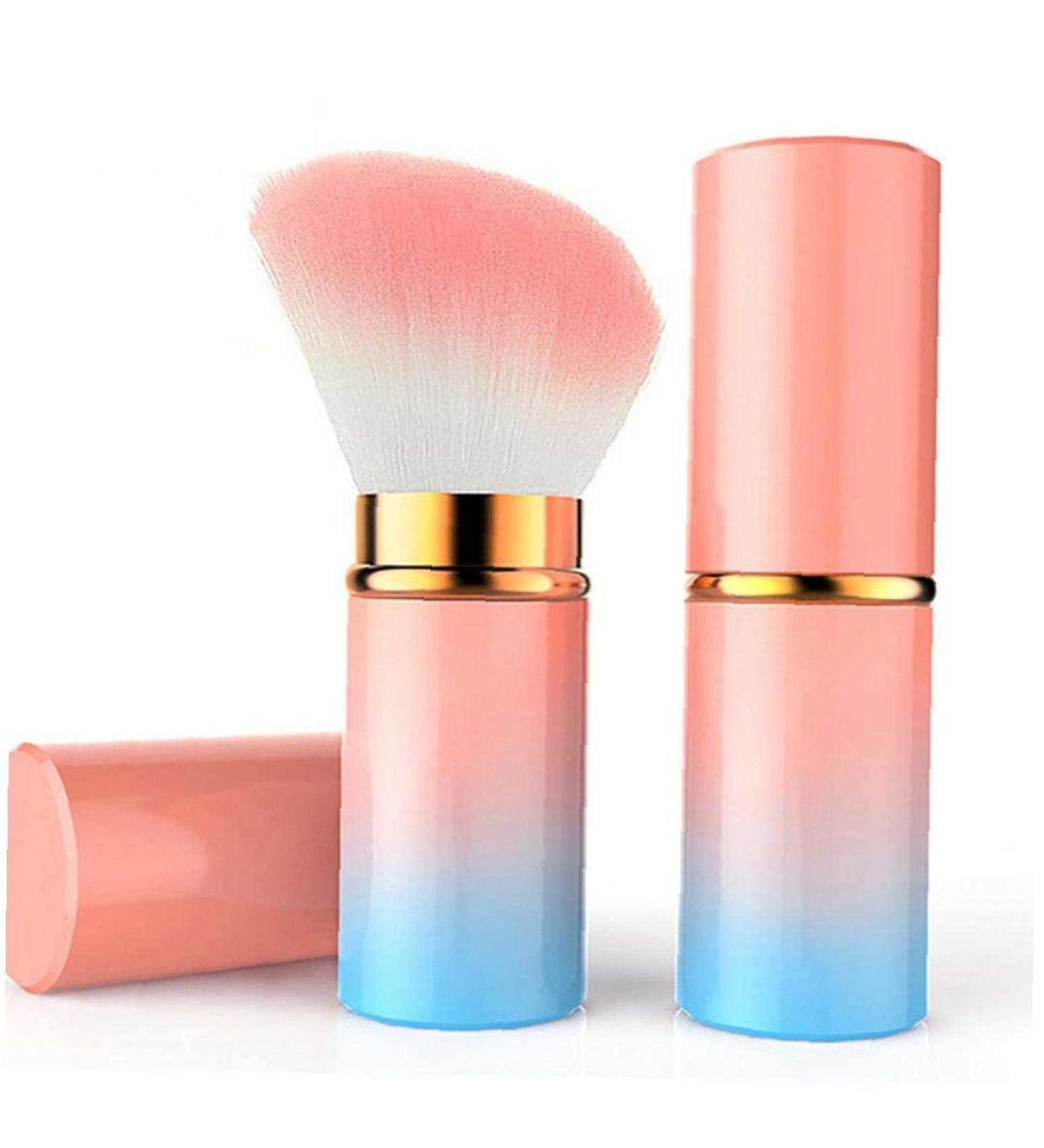 Retractable Foundation Blending Brush - Portable Highlighter & Blush Brush for Women - Perfect Make Up Tool for Cream & Powder - Buy Online on GoSupps.com