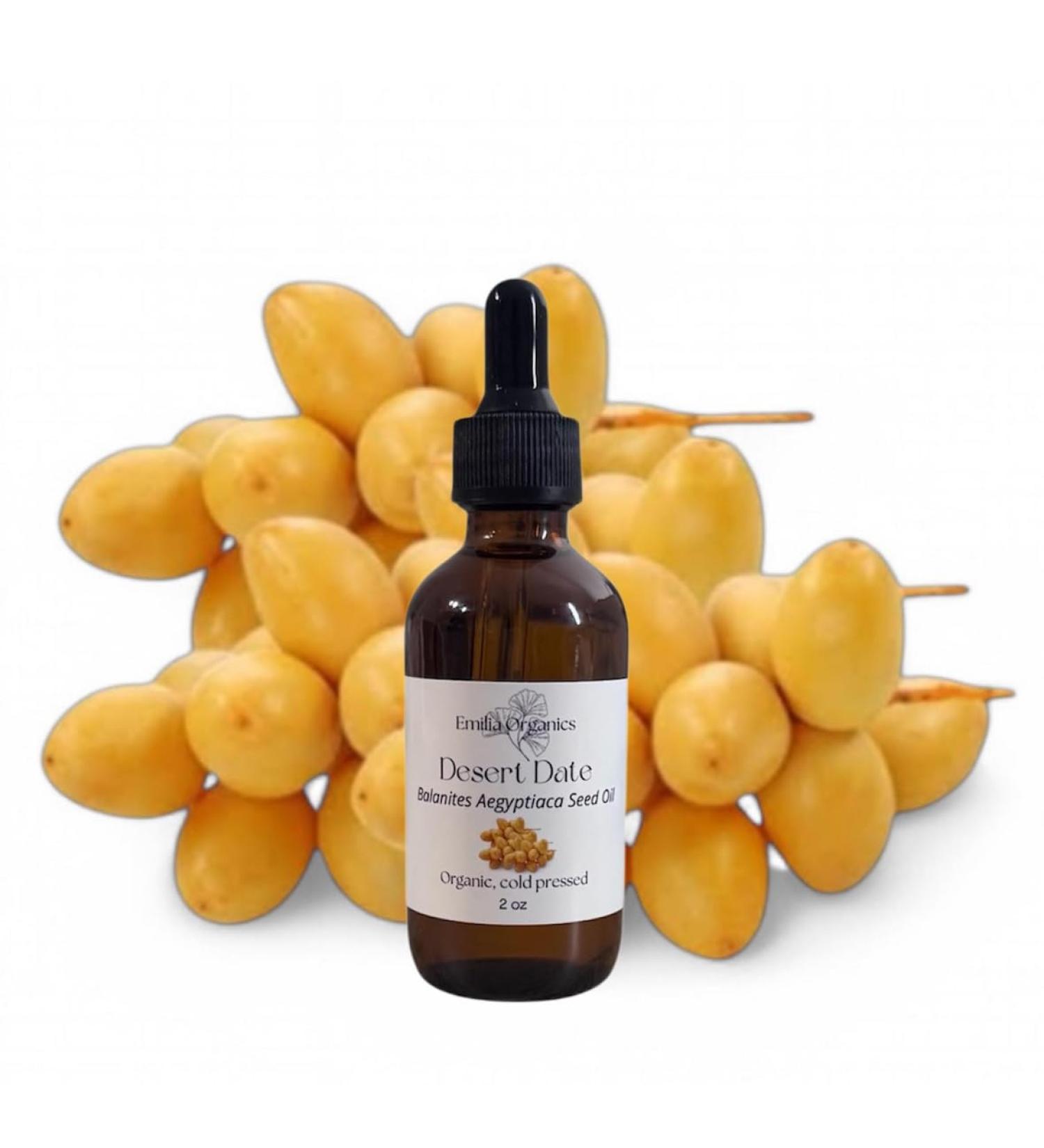 Desert Date Seed Oil Organic Cold Pressed Unrefined Natural 2 Fl Oz - Buy Online on GoSupps.com