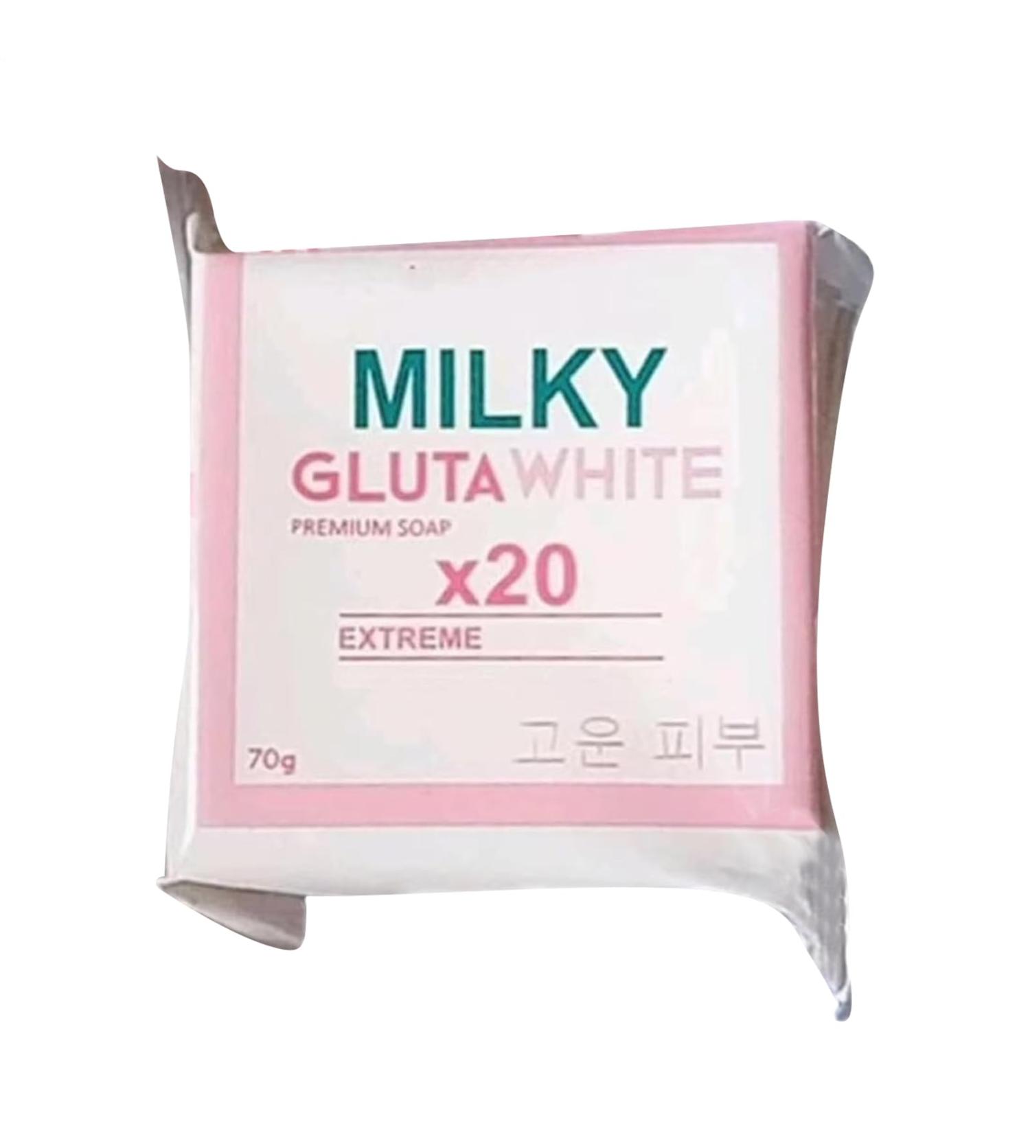  Generisch Whitening milk soap with milk extract and glutamic acid natural and gentle cleansing for face and body 70g - Buy Online on GoSupps.com