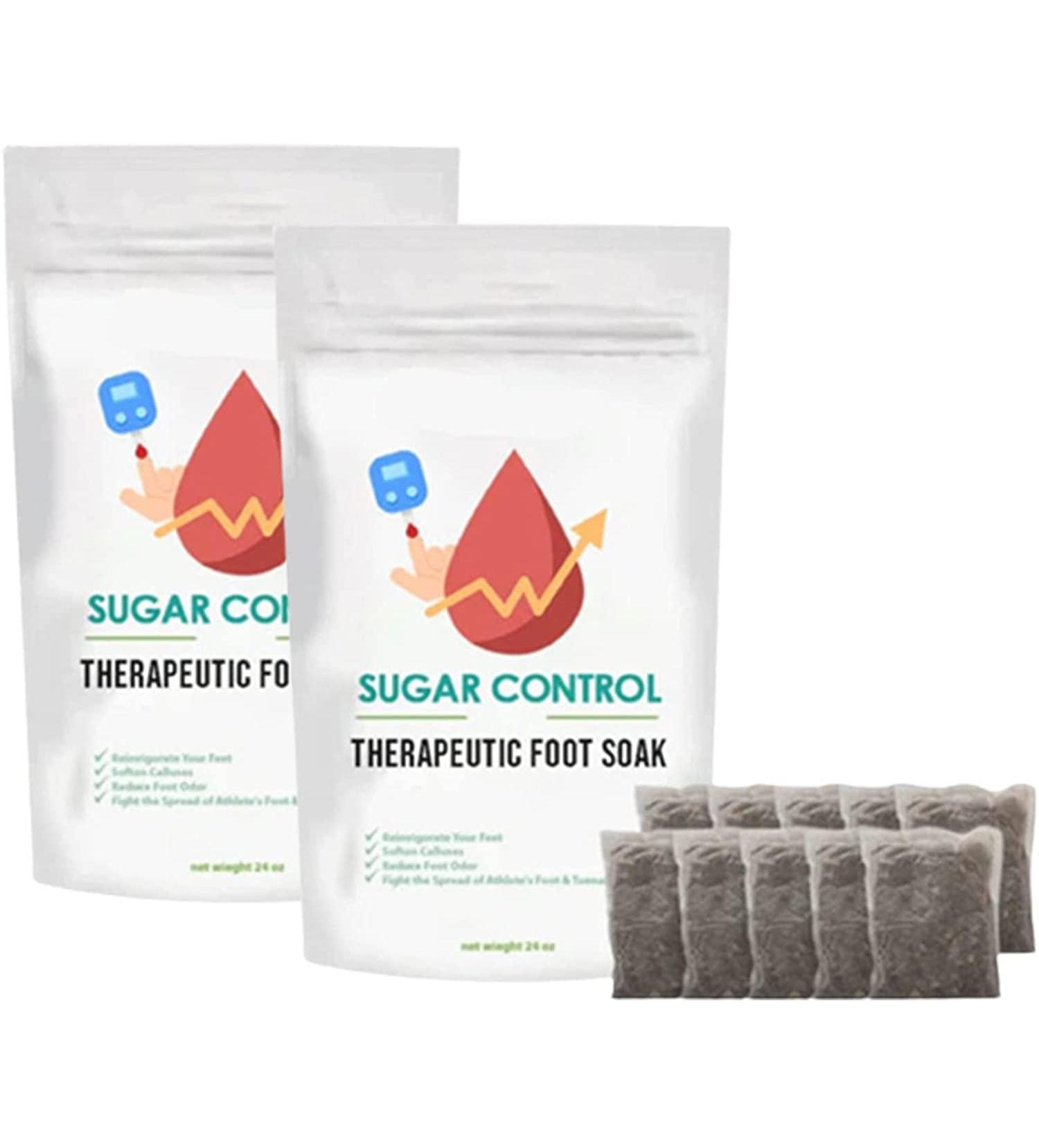 Healthify Sugar Control Therapeutic Foot Soak Sugar Control Therapeutic Foot Soak Bag Natural Therapeutic Foot Soak bag Blood Sugar Control Therapeutic Foot Soak (2 Pack) - Buy Online on GoSupps.com