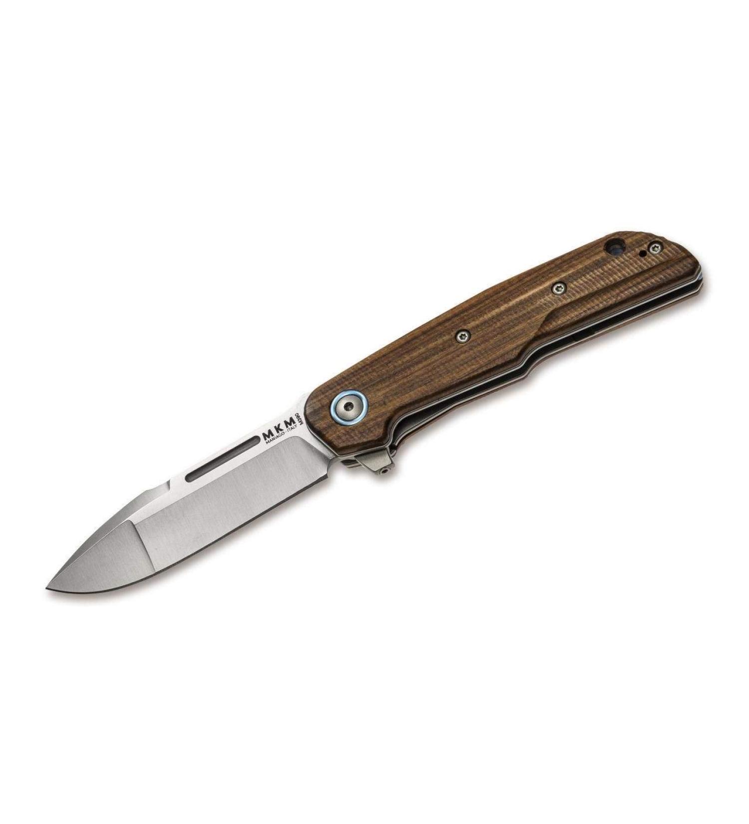 MKM Unisex Adult Pocket Knife Clap Santos Wood Brown 18.4cm