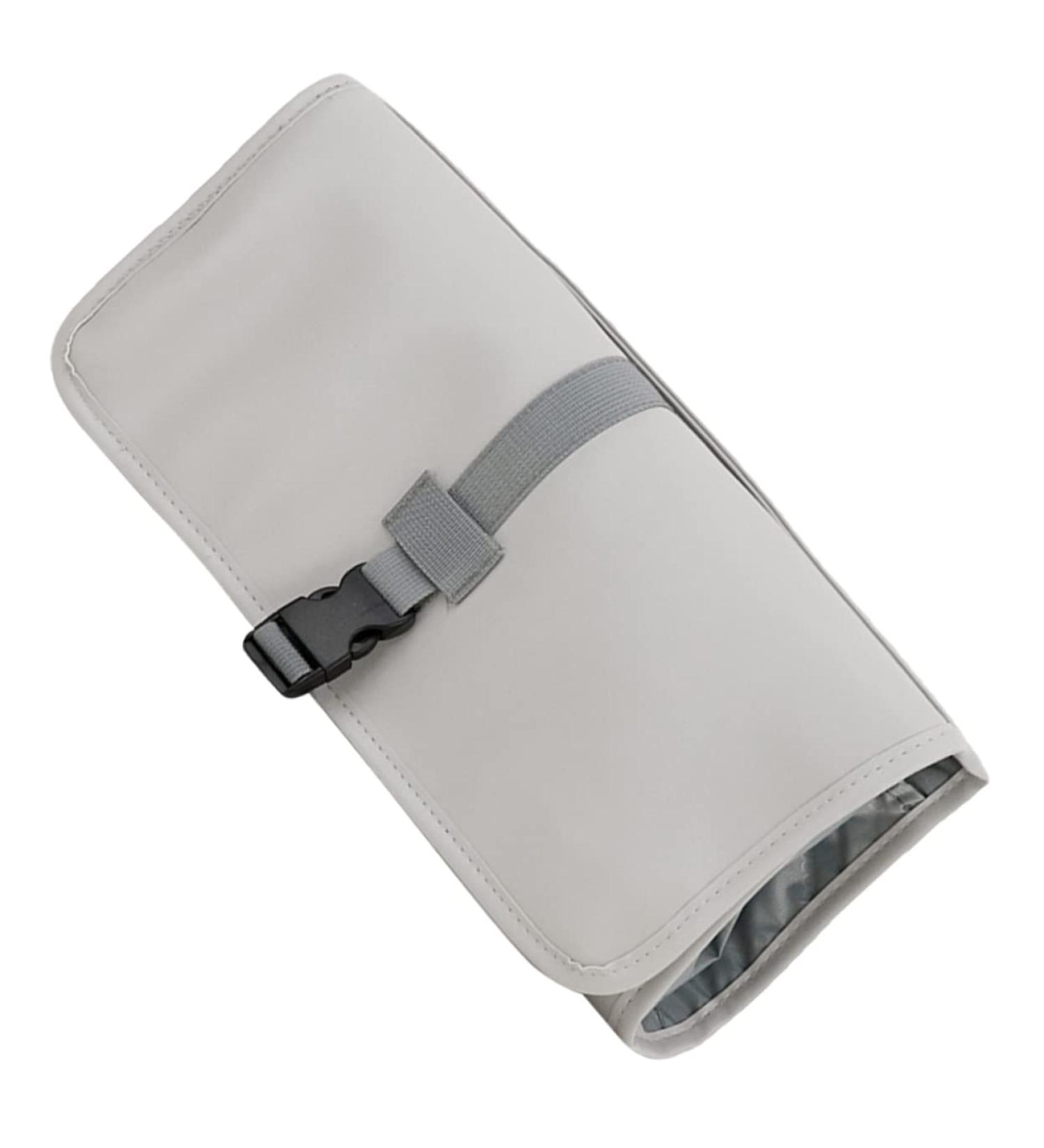 Healeved Multifunctional Storage Bag Organizer Bags for Travel Folding Comb Men Hair Blow Dryer Grey Leather - Buy Online on GoSupps.com