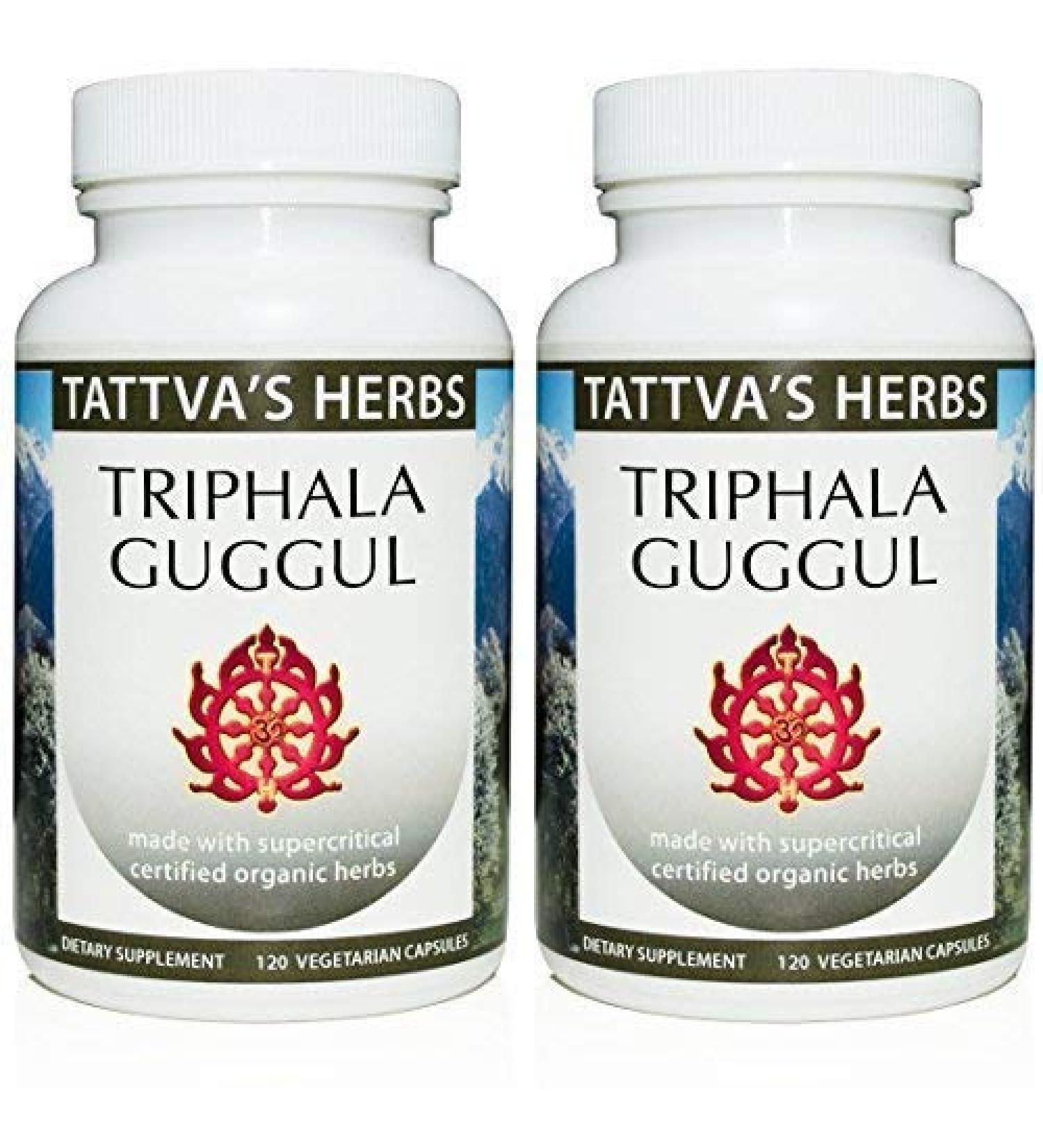 Tattva's Herbs Triphala Guggul - Non GMO Digestive Support - 240 Vcaps - Herbal Supplement - Buy Online on GoSupps.com