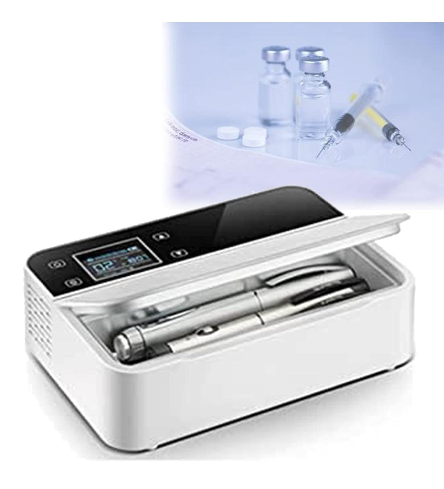 Portable Insulin Medicine Cooler Mini Insulin Refrigerator Case with LCD Display USB Rechargeable Suitable for Travel Interferon Drug Storage - Buy Online on GoSupps.com