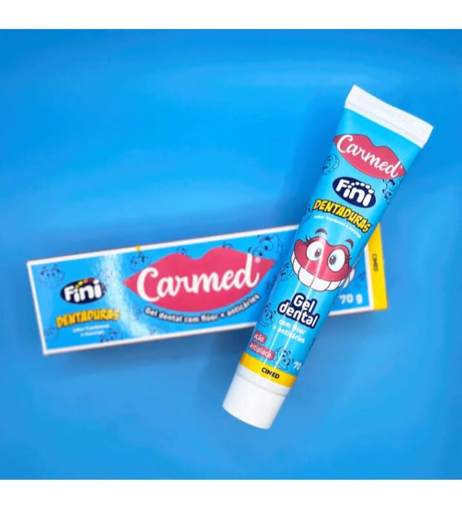 Gel Dental Carmed Fini Dentaduras 70g