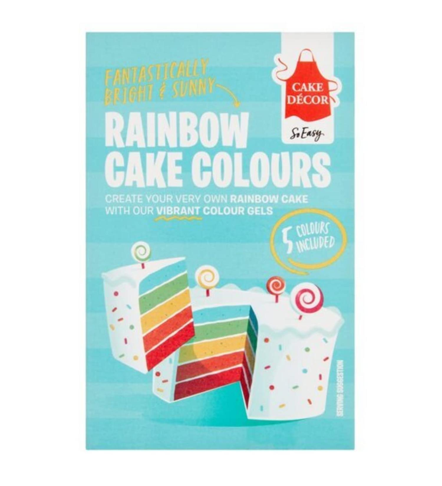 Cake Decor Rainbow Cake Colours Kit 50gr x 5 pack