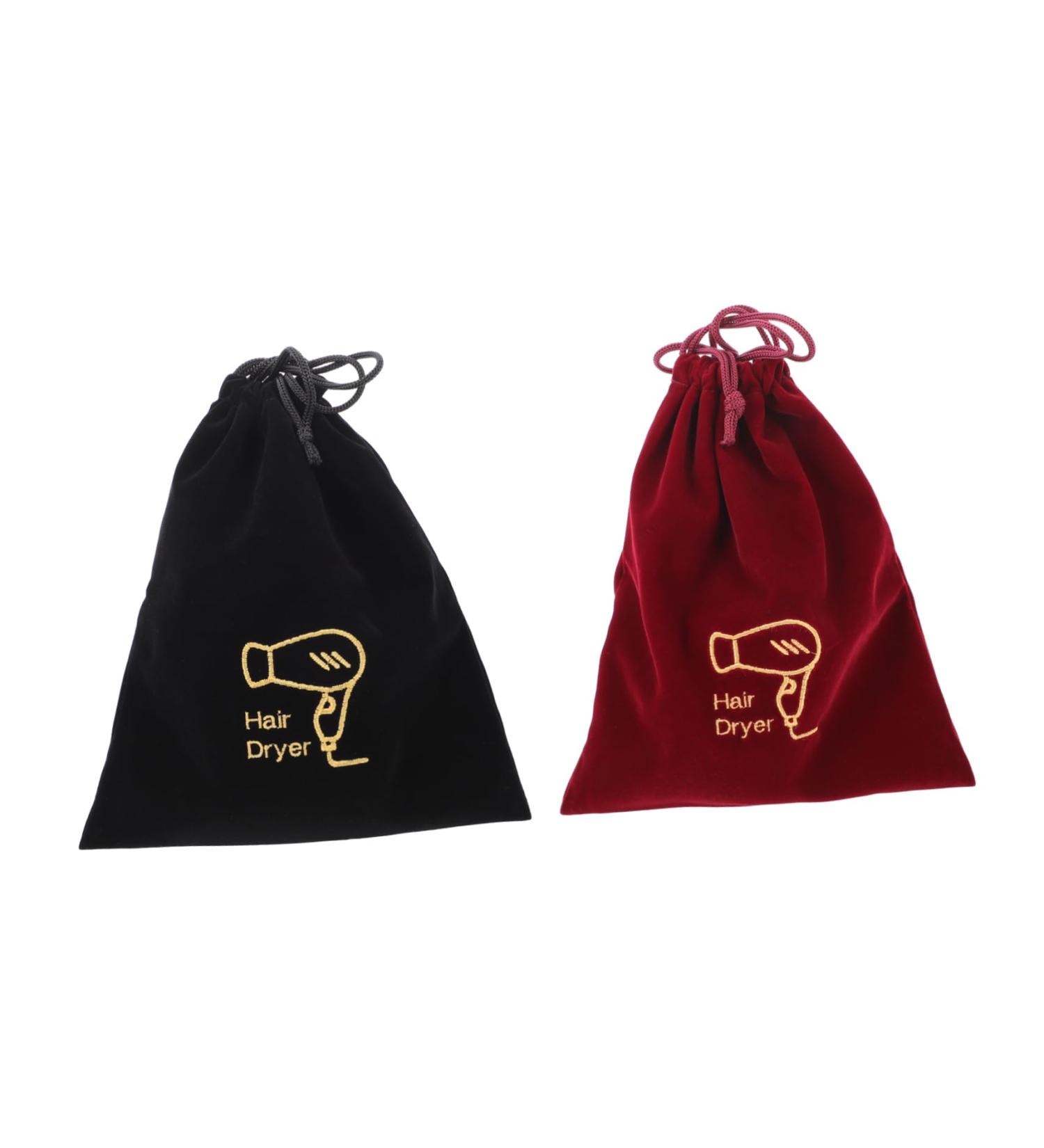 CANIGHT 2 Pcs Storage Bag Dryer Styling Containers Drawstring Storage Pouch Hair Dryer Bag Travel Bag Fabric - Buy Online on GoSupps.com