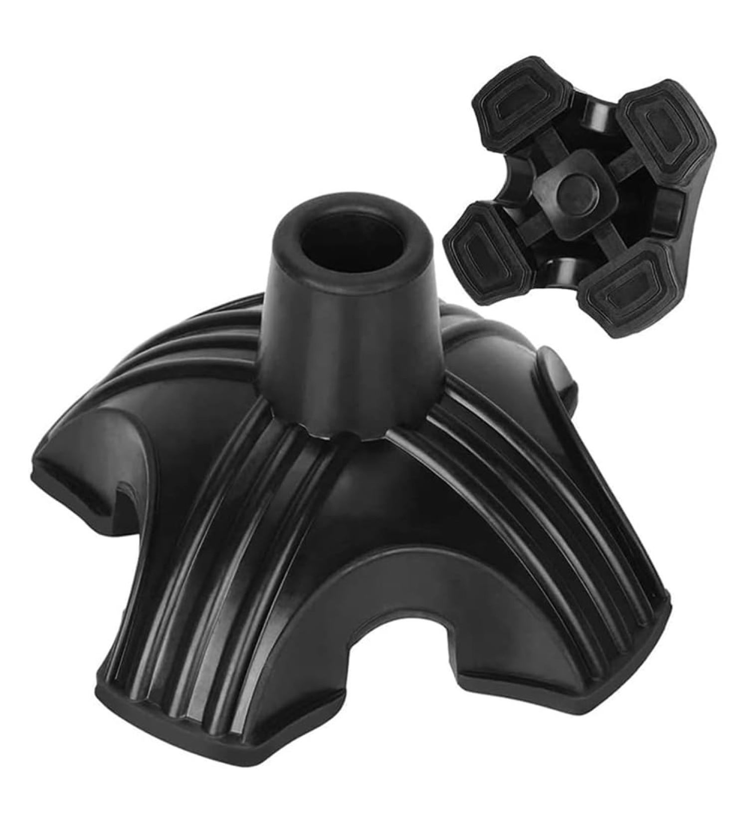 Sgnsvj Non-Slip Four-Base Cane Tip Self-Standing Four-Base 4- Replacement Foot for Cane Four-Legged Cane Foot Cover 2 PCS - Buy Online on GoSupps.com