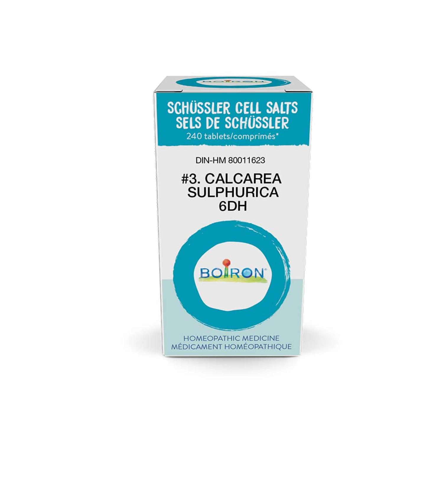 Boiron #3 Calcarea Sulphurica 6DH Sch ssler cell salts 240 tablets - Buy Online on GoSupps.com