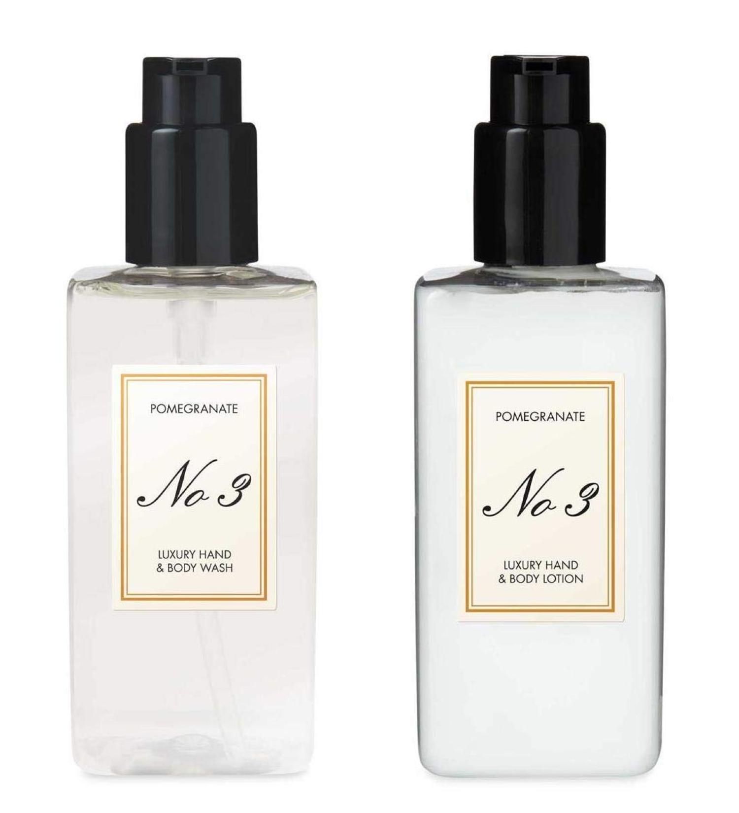 Aldi Luxury No. 3 Pomegranate Body Wash & Hand Lotion Set - 250ml x 2 | International Shipping Available - Buy Online on GoSupps.com