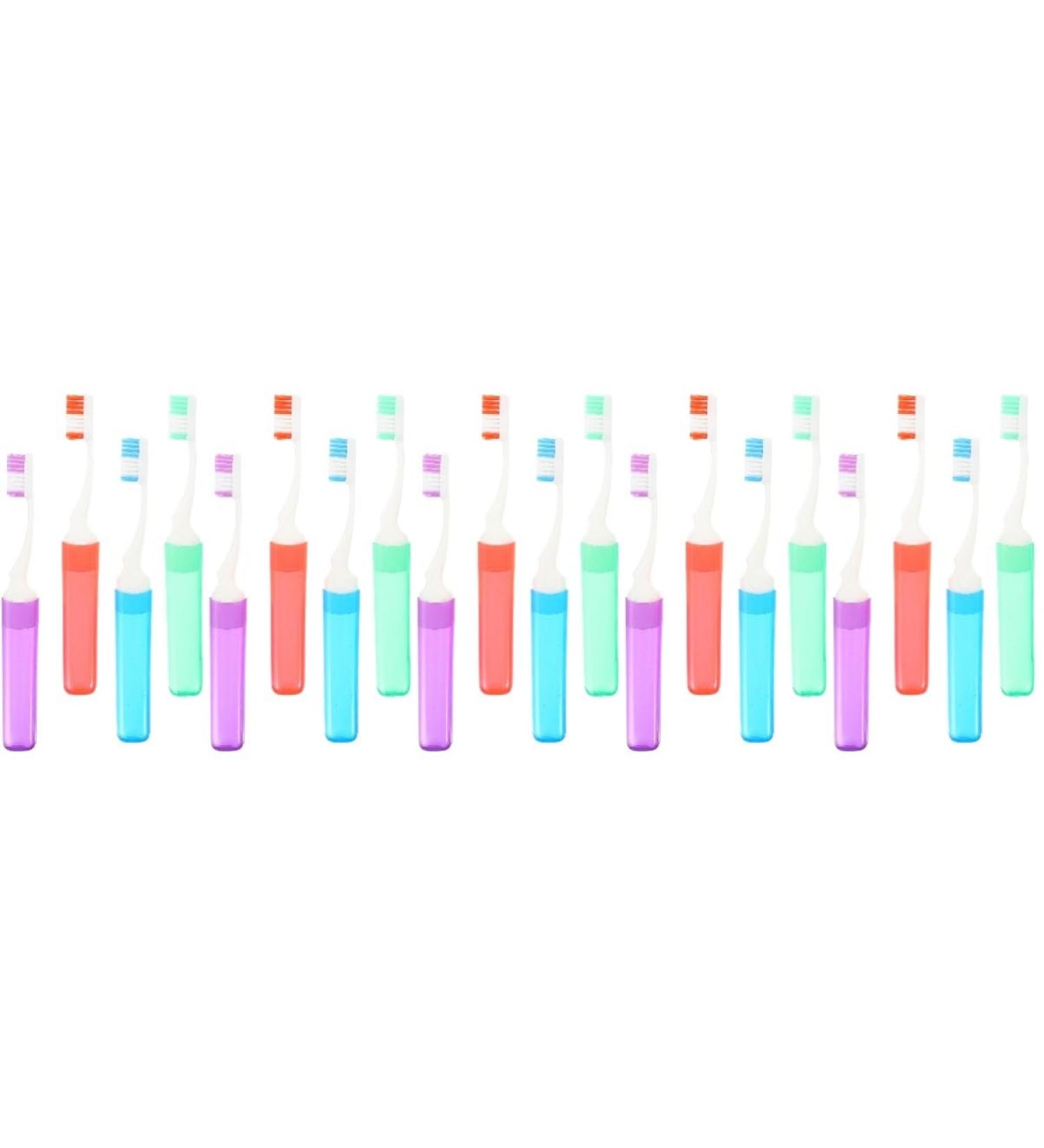 Buy Lalafina Travel Fine Toothbrush 20 Pack Nylon Full Head Toothbrushes for Essential Oral Care on International Trips - Buy Online on GoSupps.com