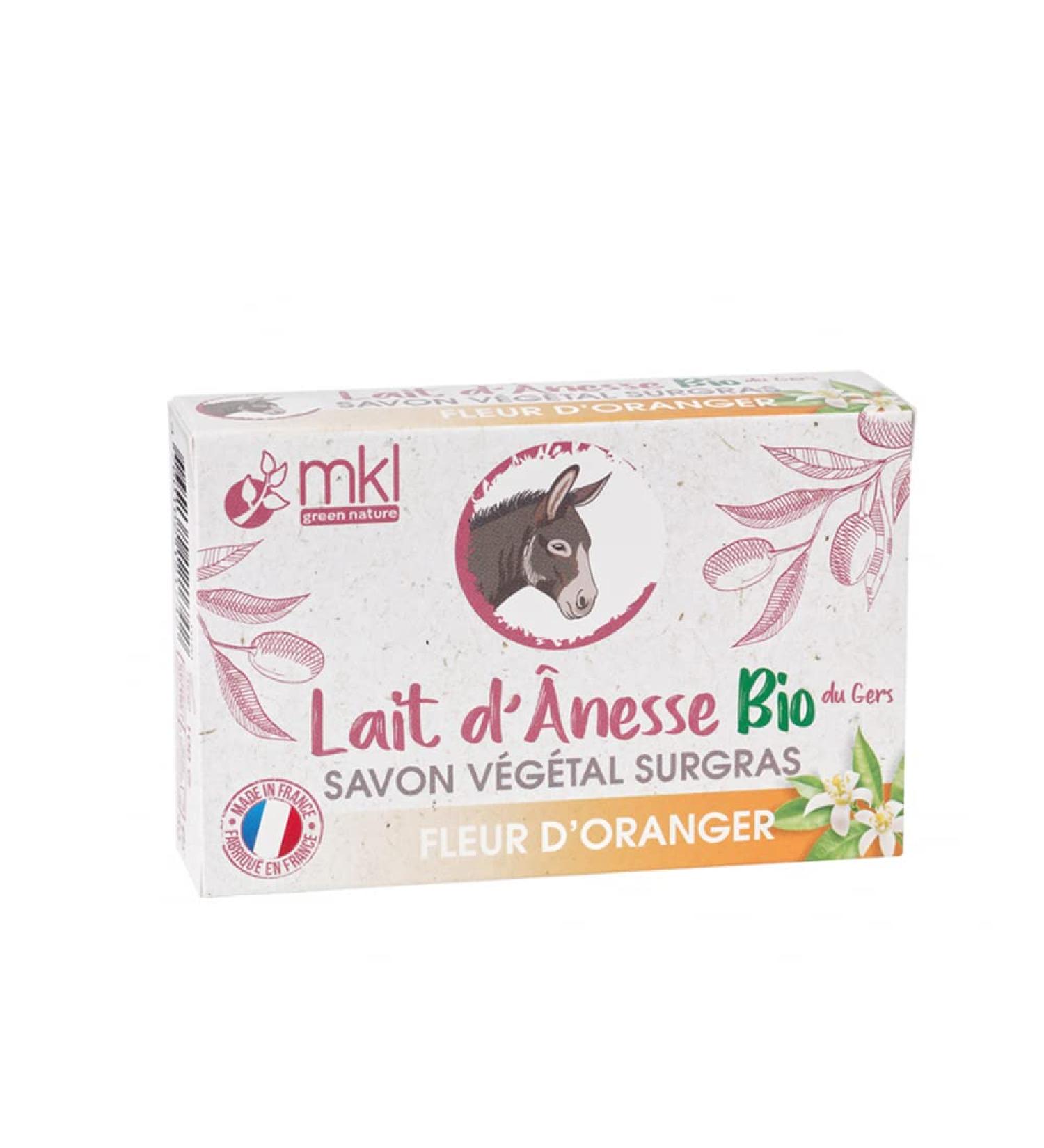 MKL Green Nature Organic Donkey Milk From the Gers Extra-Rich Plant Soap Orange Blossom 100g