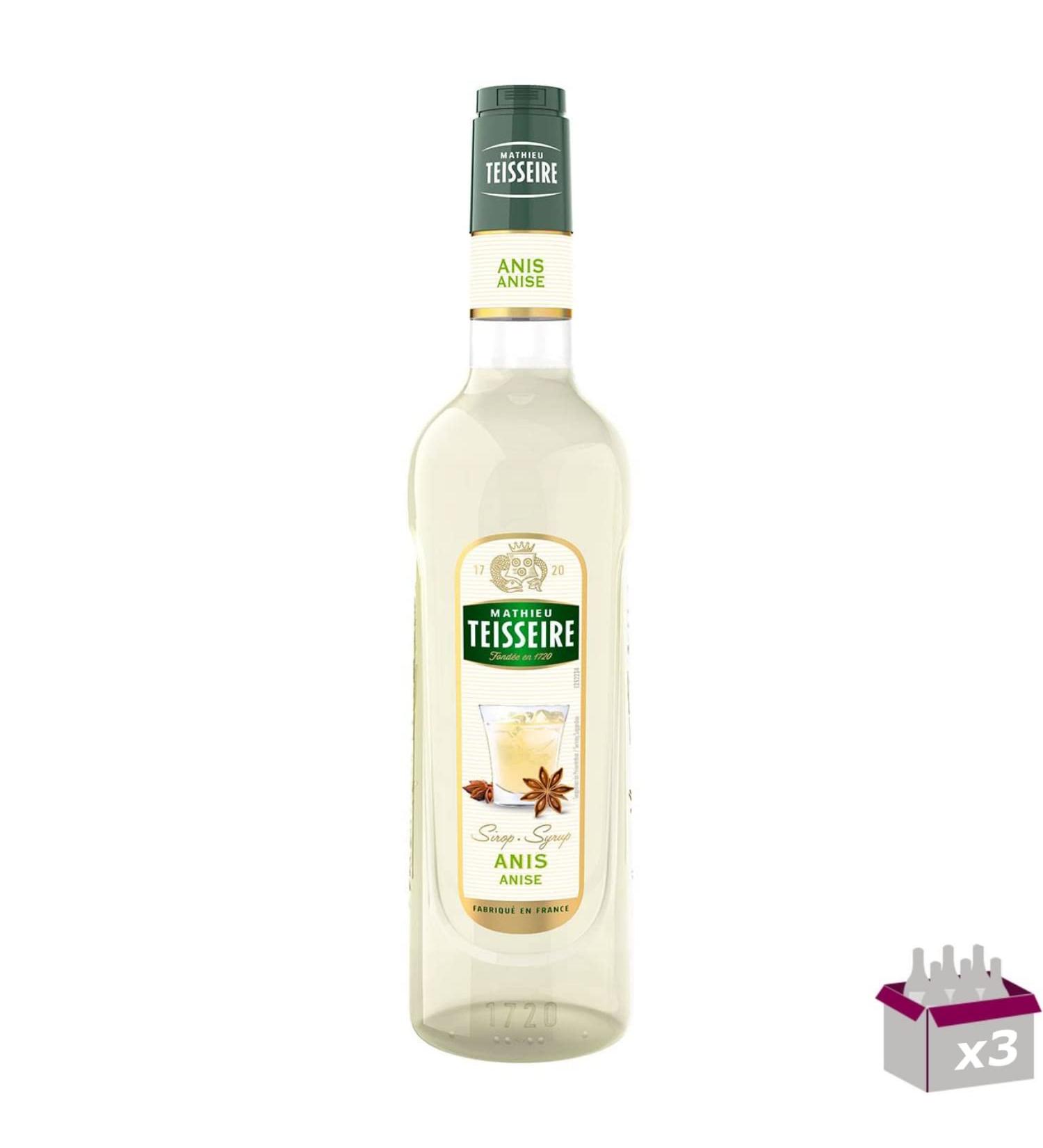 TEISSEIRE Set of 3 Lime Green Syrup 70 ml