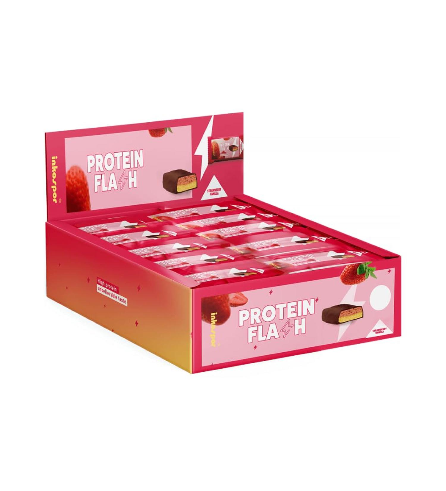 Inkospor Inko X-Treme Power-Flash Strawberry-Vanilla 30 x 65 gm, Packaging may vary