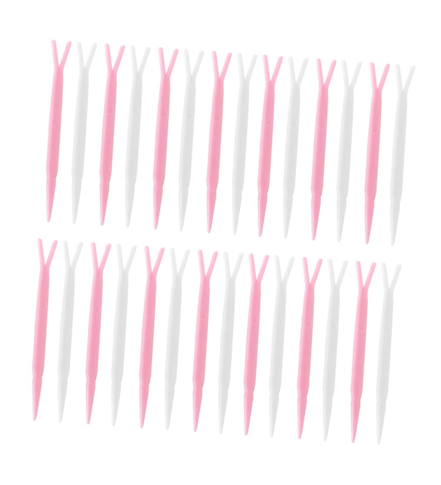 FOMIYES Sticker Installation Fork 100pcs Double Eyelid Y-shaped Fork Makeup Tape Eyelid Sticker y Fork Double-fold Make up - Buy Online on GoSupps.com