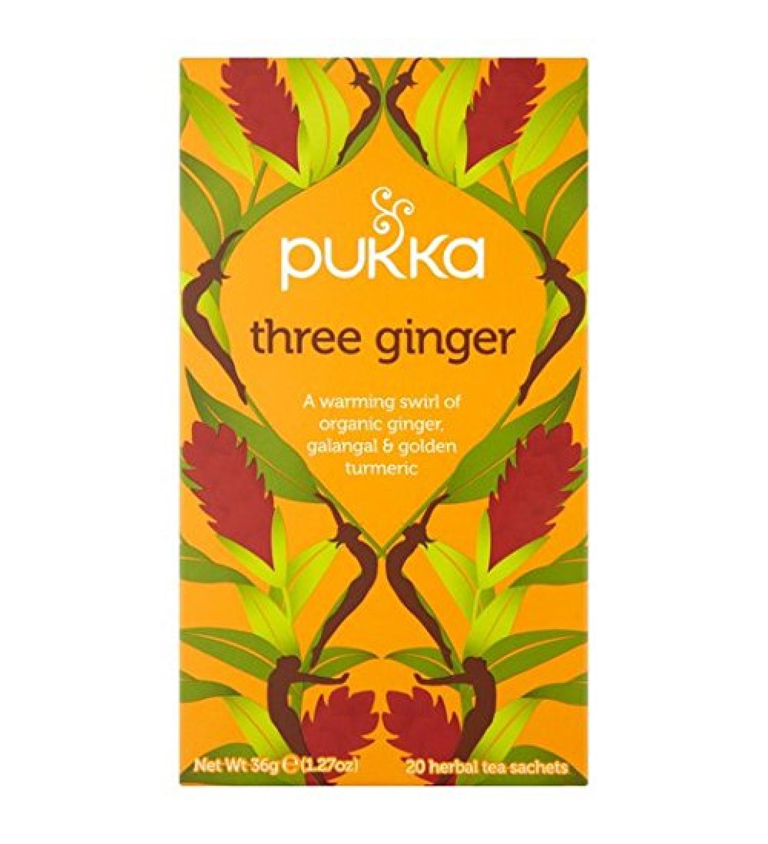 Pukka Teas Pukka Three Ginger Tea 20 per Pack