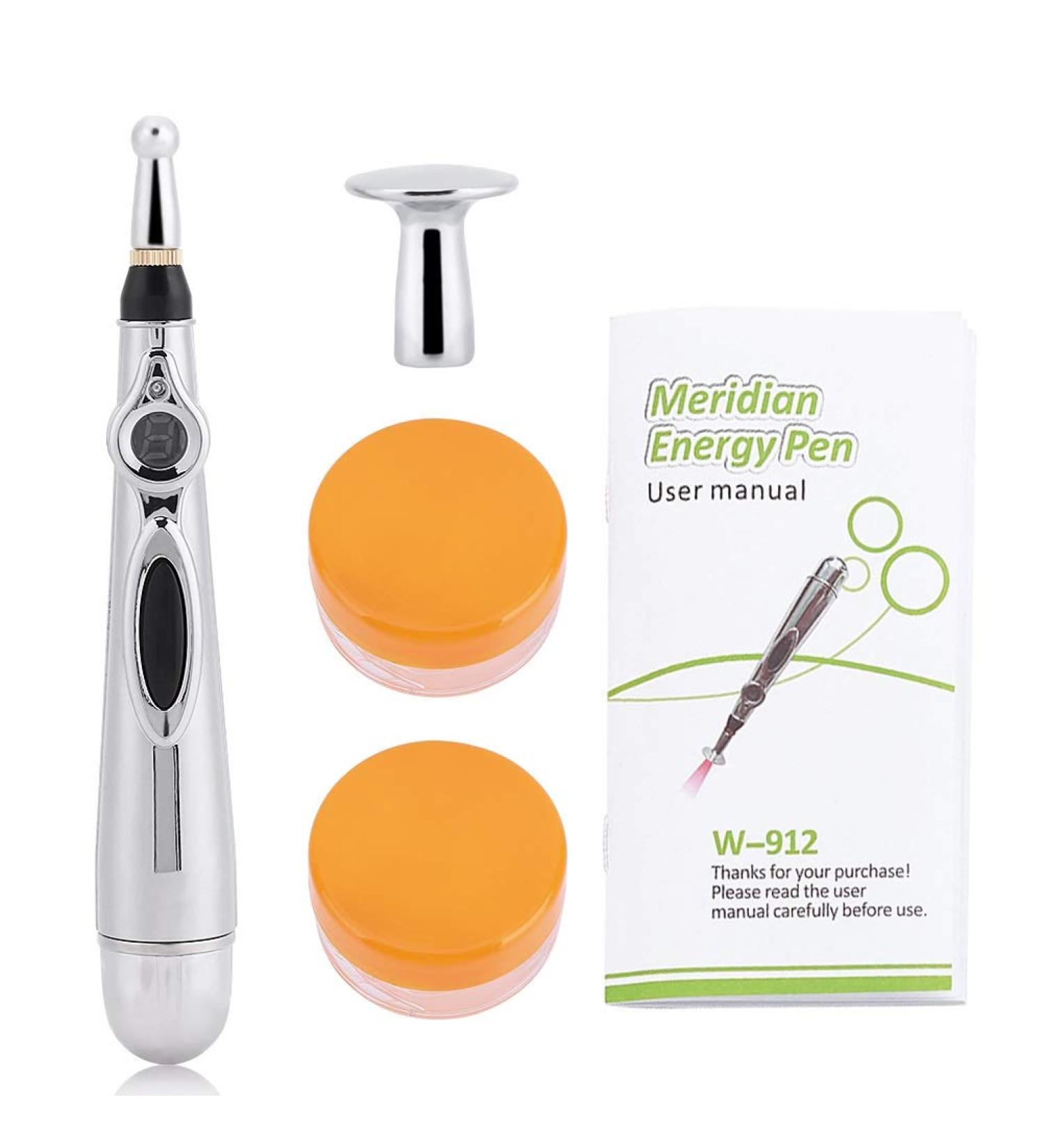 Solomi Acupuncture Pen - Electric Meridian Massage Tool for Pain Relief | Stainless Steel Acupuncture Device for Body Wellness - Buy Online on GoSupps.com