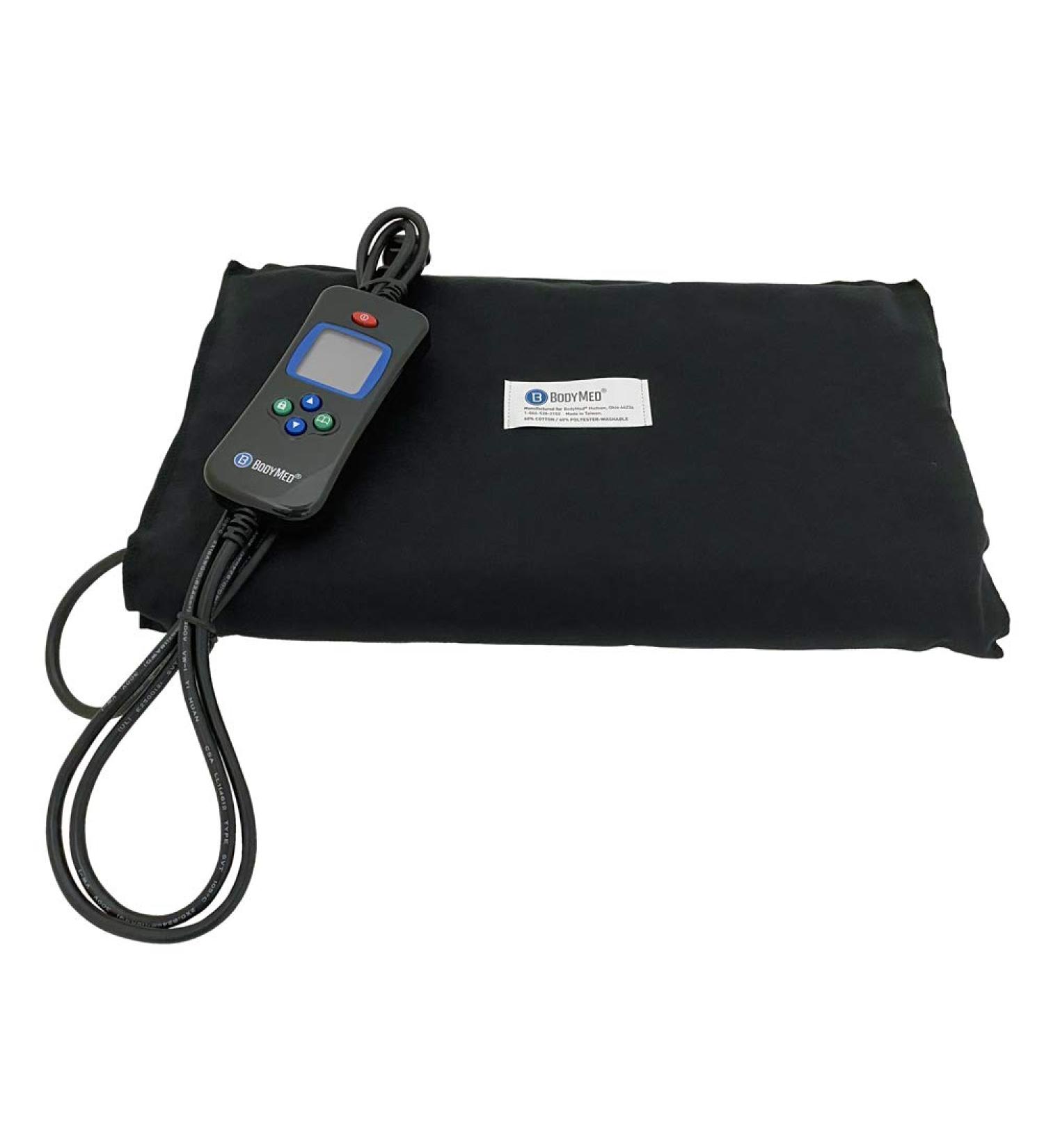 BodyMed Digital Moist Heating Pad for Neck and Shoulders - 14x27 Inch - Black | Auto Shut Off, Muscle Pain Relief - Buy Online on GoSupps.com