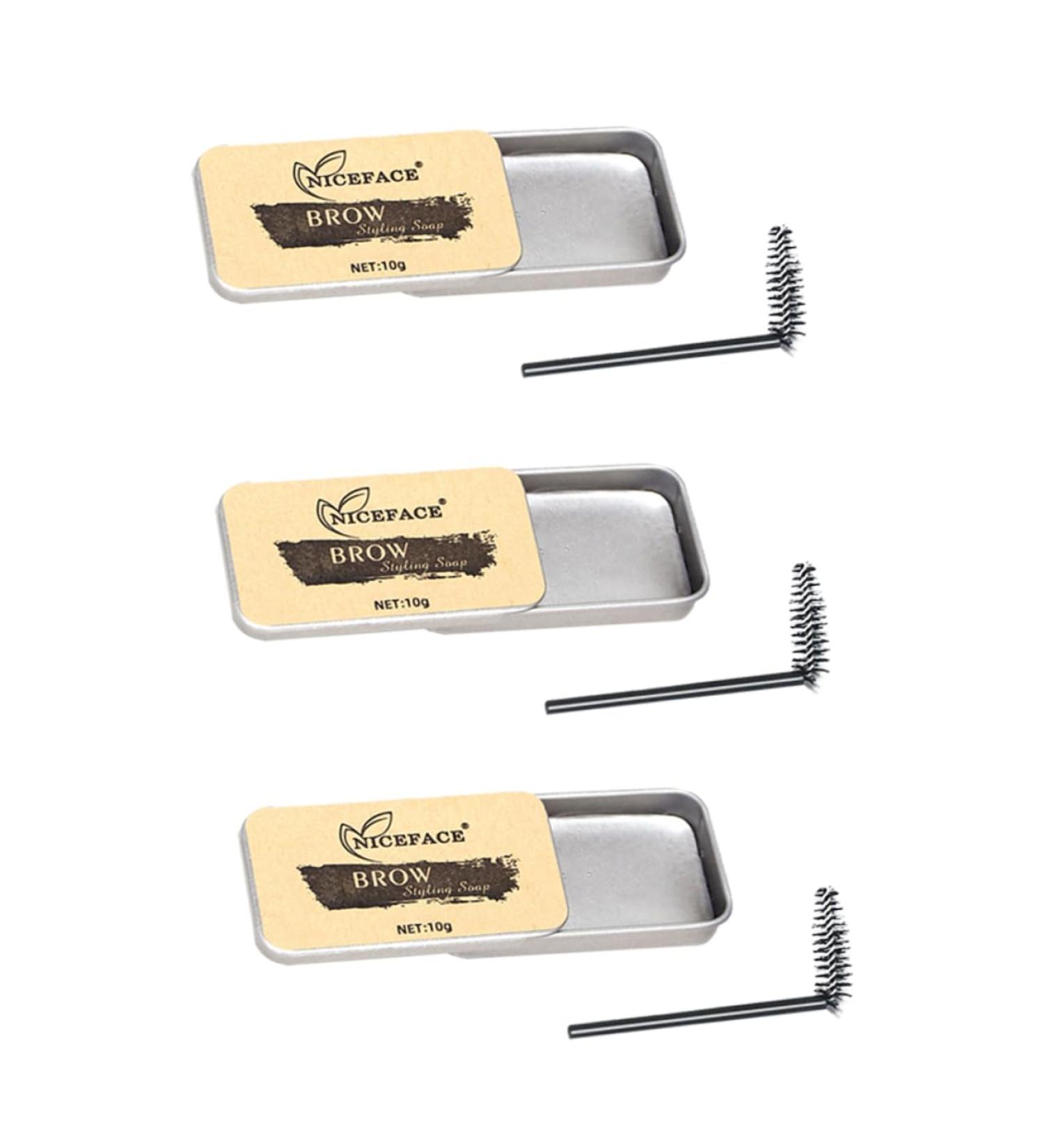 BELLIFFY 3 Sets Eyebrow Soap Cream Gel Brow Eyebrowhack Cosmetic Supplies Eyebrow Styling Soap Gel Texture - Buy Online on GoSupps.com