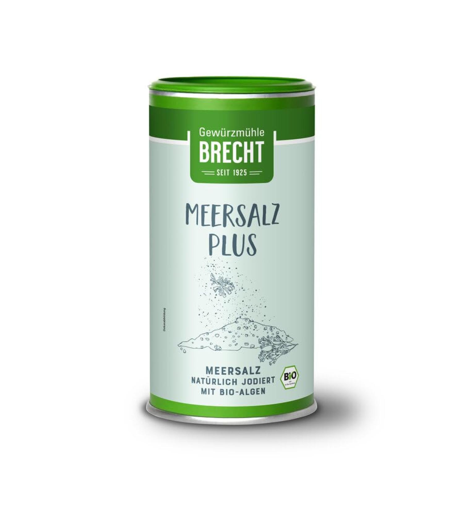 Gew rzm hle BRECHT: Sea Salt Plus Iodized with Organic Algae Tin 550 g