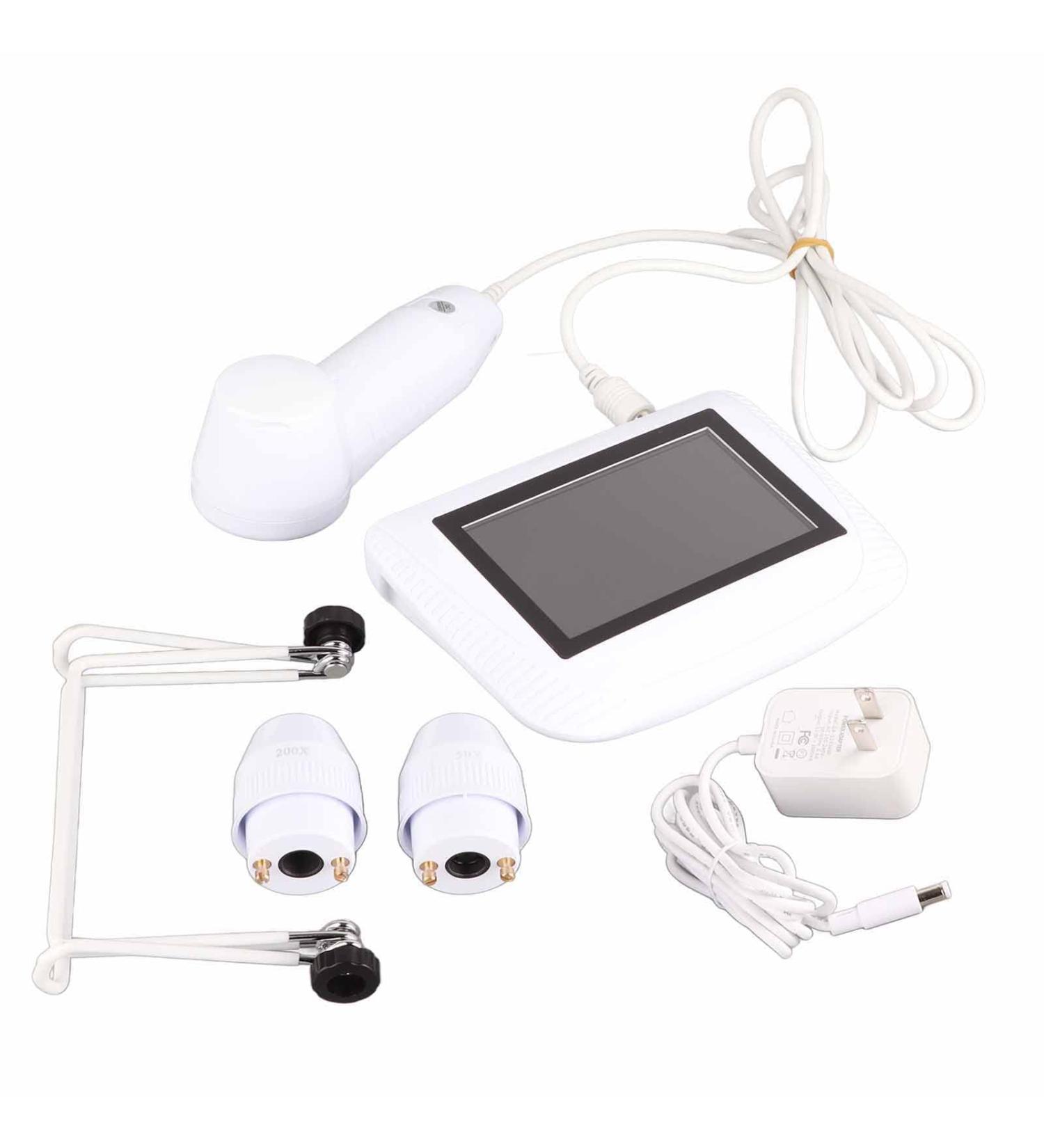 Skin Diagnosis Hair Analyzer 5 Inch LCD Screen Digital Skin Detector Moisture Tester Hair Skin Analyzer Machine Skin Pigment Tester (US Plug) - Buy Online on GoSupps.com