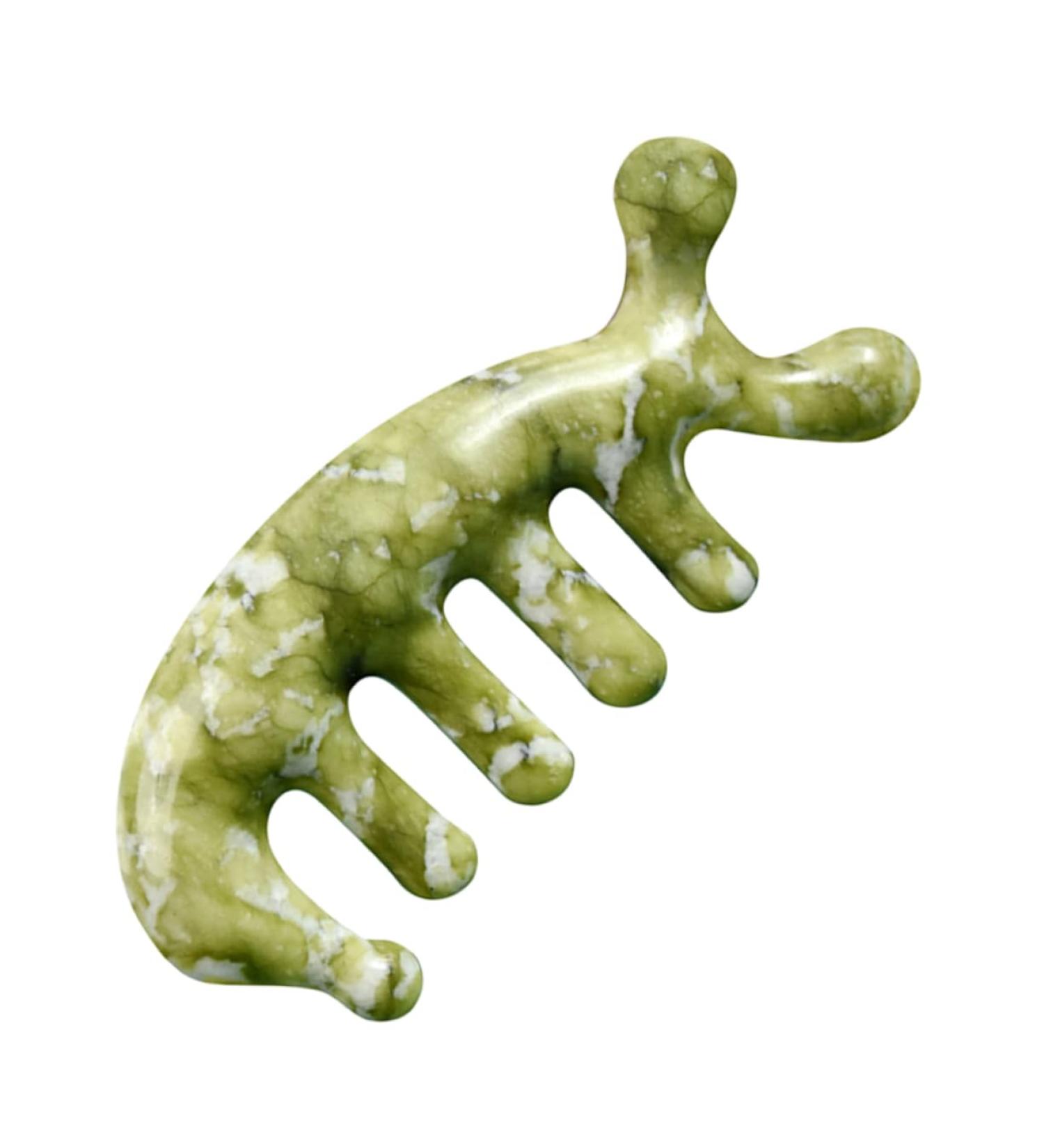 Watiifufu Jade Massage Comb - Creative Wedding Massager & Reliable Body Massage Tool for Relaxation - Buy Online on GoSupps.com