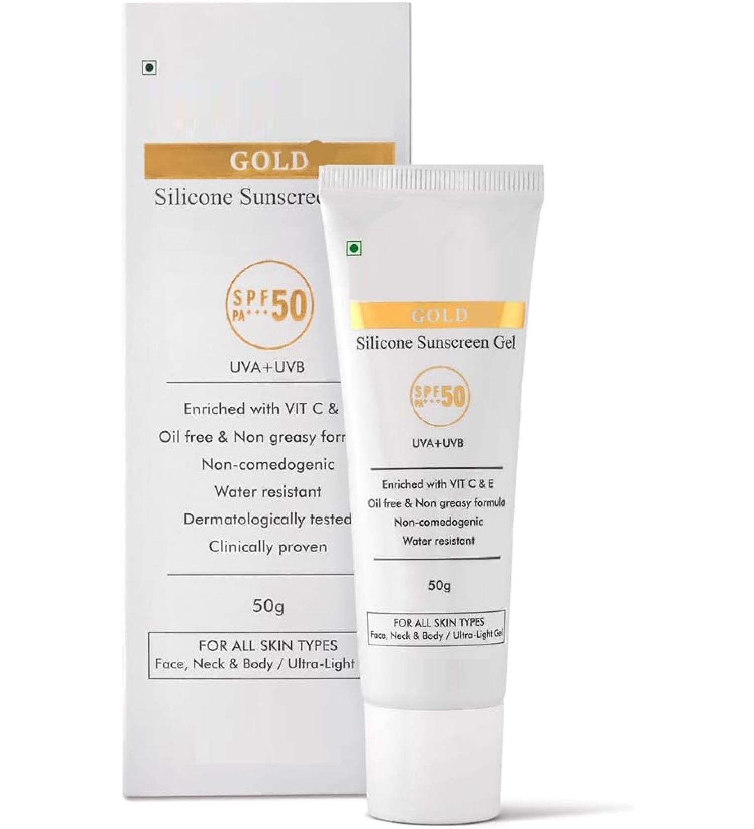  G n rique UK Silicone Sunscreen Gel SPF 50 pa+++ UVA/UVB With Broad Spectrum Water Resistant Best SPF Sunscreen For Women 50g - Buy Online on GoSupps.com