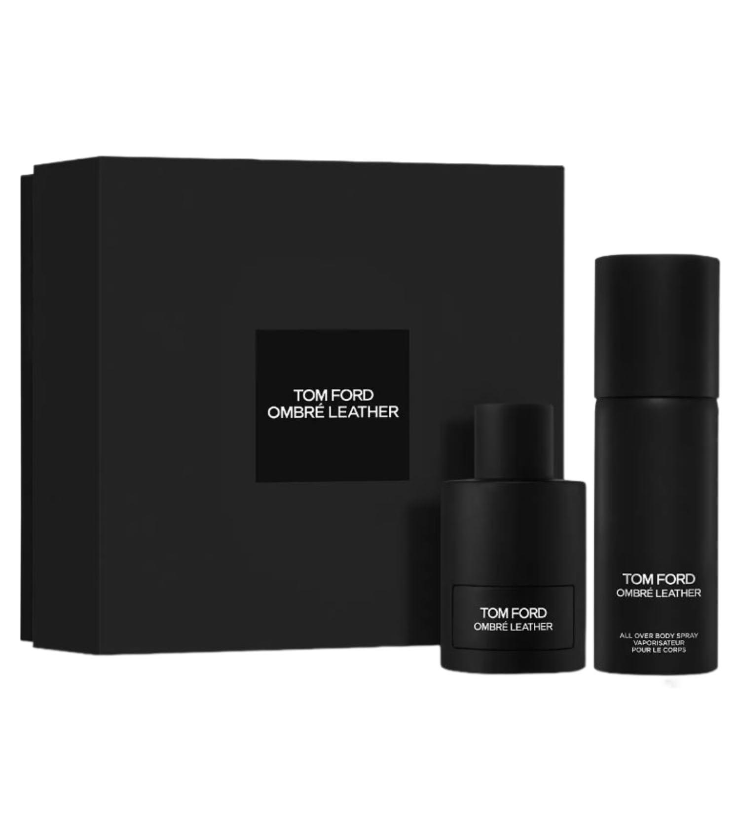 Tom Ford OMBRE LEATHER Set with All Over Body Spray - Set of 2