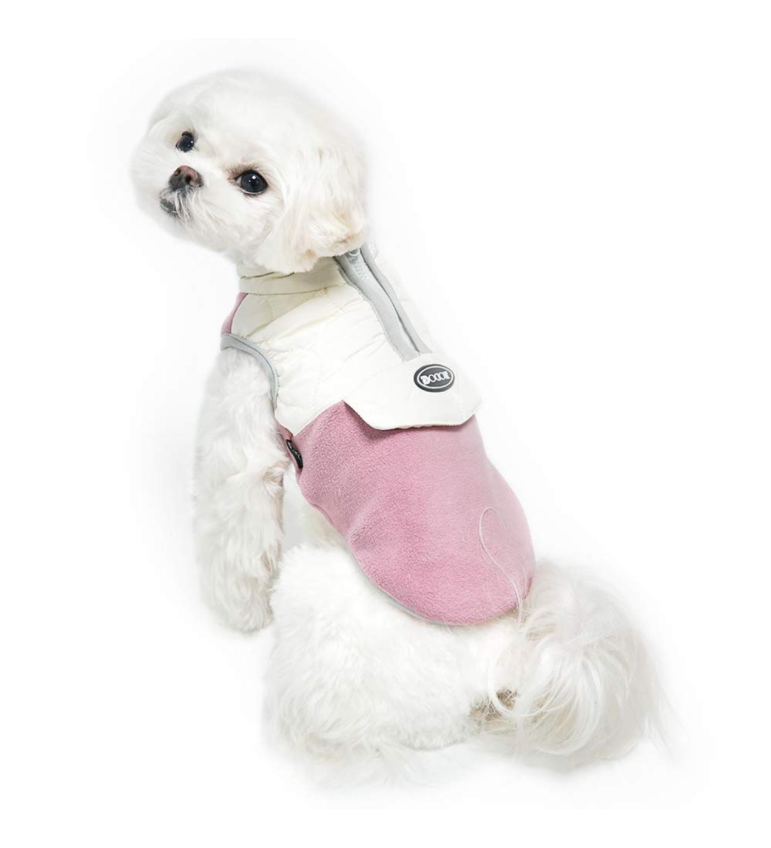 Dociote Dog Coat Winter Jacket with Belly Protection - Fleece Lined Pink MM for Small Dogs (Pack of 1) - Buy Online on GoSupps.com