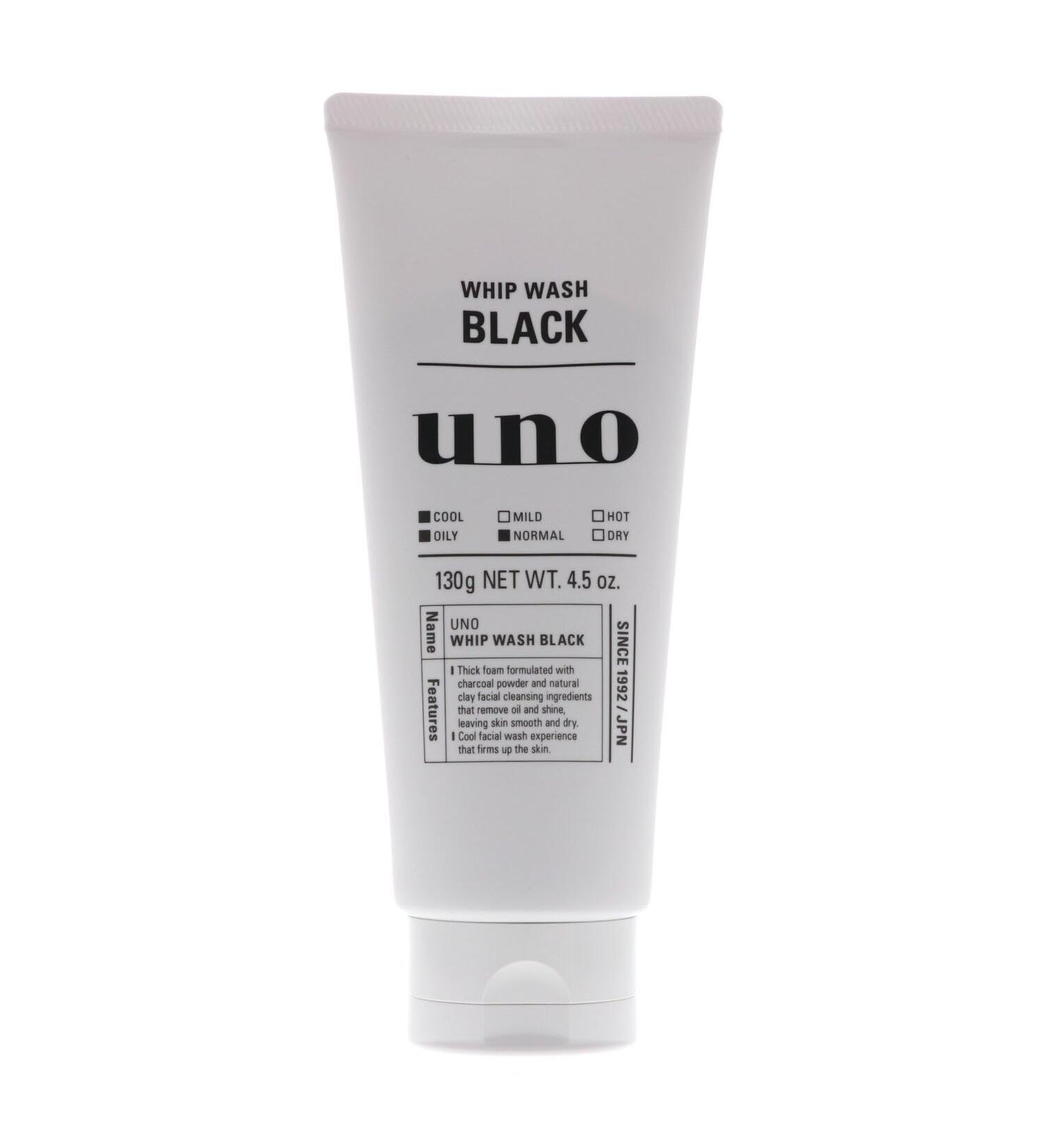 UNO WHIP WASH Black Facial Cleanser For Men 4.5 oz