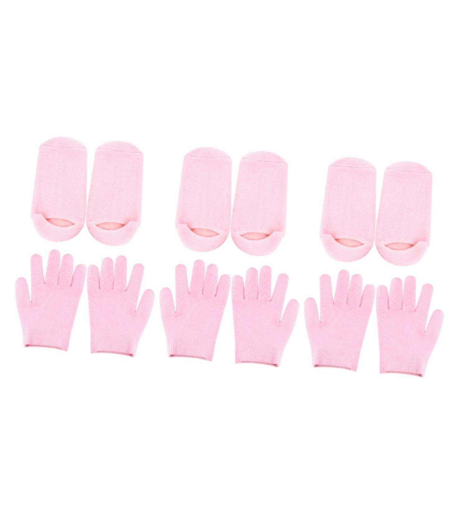 POPETPOP 6 Pairs Hydrating Glove Foot Moisturizing Spa Gloves Socks for Woman Gloves for Dry Hands Gloves Overnight Womens Socks & Hosiery Moisturizing Socks Hand Cream Mittens Women's - Buy Online on GoSupps.com