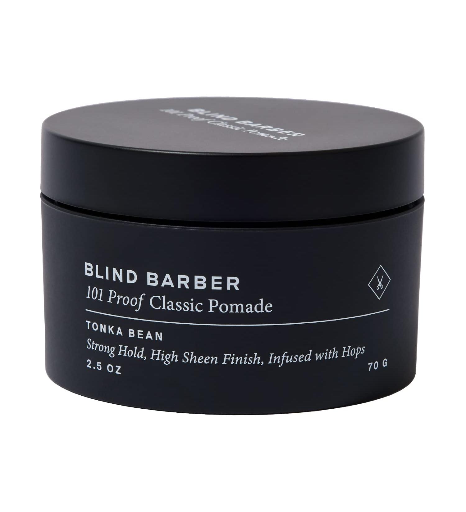 Blind Barber 101 Proof Classic Pomade for Men - Strong Hold & High Shine - 2.5oz Water Based Styling Product - Buy Online on GoSupps.com