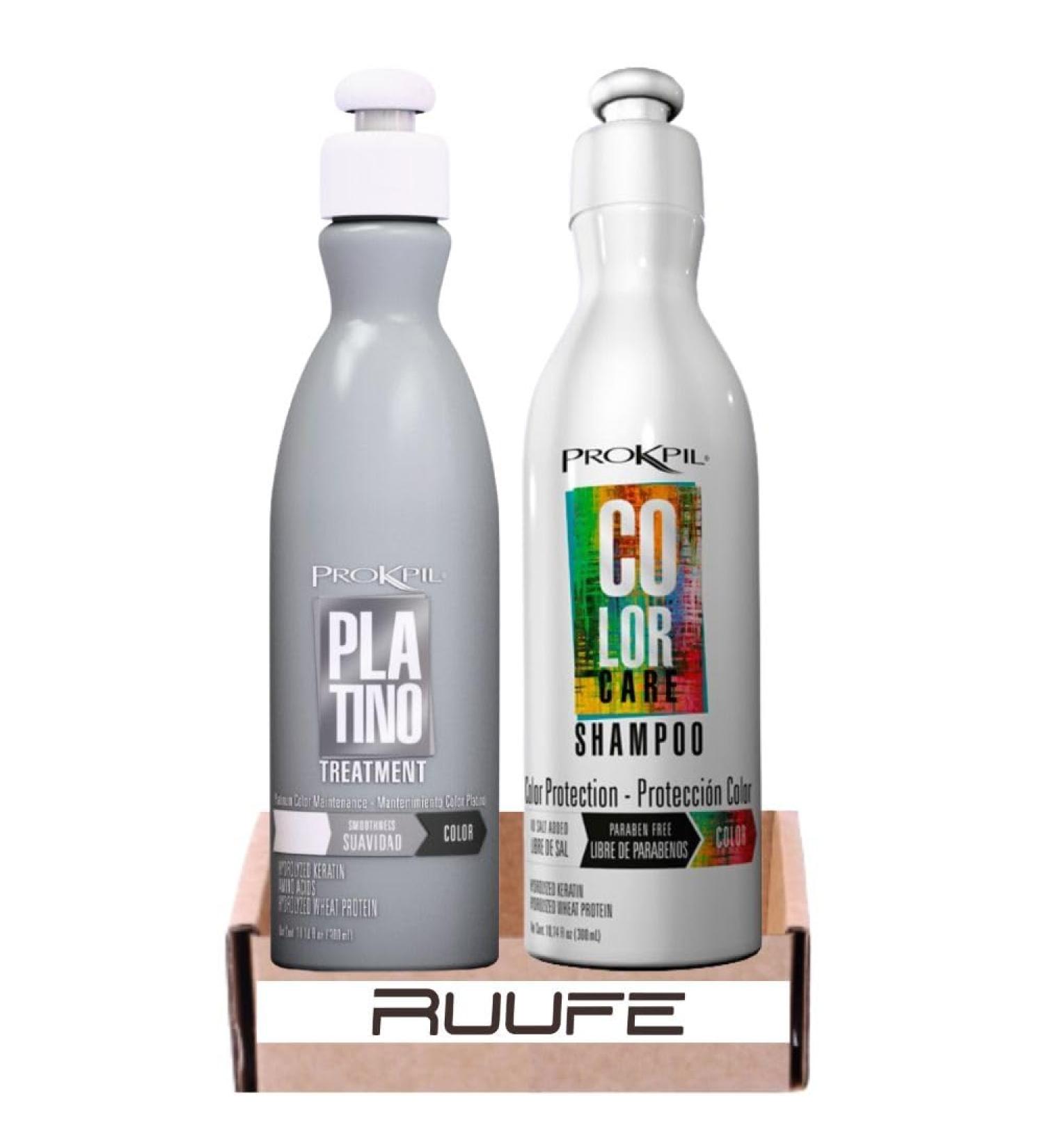 Tratamiento prokpil y shampoo prokpil para cabellos te idos (pack de 2) prokpil tratamiento platino y Shampoo color care prokpil prokpil platino y prokpil shampoo color care - Buy Online on GoSupps.com
