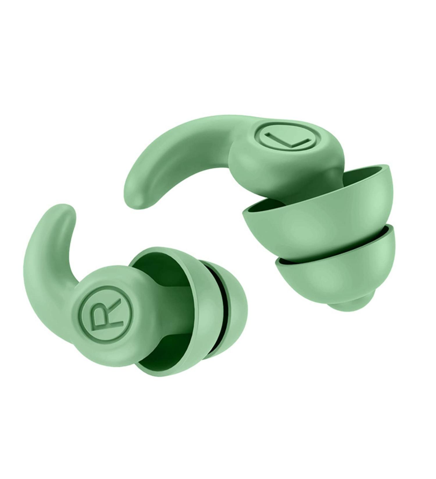 Buy Reusable Silicone Ear Plugs for Noise Reduction & Comfort - OD Green | Sound Isolation & Quiet Sleep - Buy Online on GoSupps.com