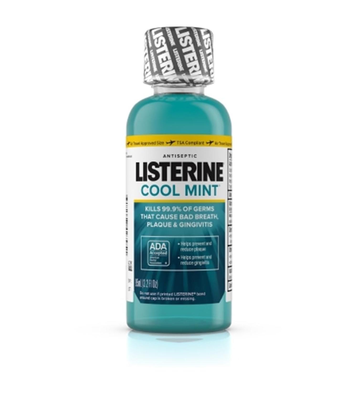 Listerine Antiseptic Mouthwash Cool Mint 3.2 oz (9 Pack)