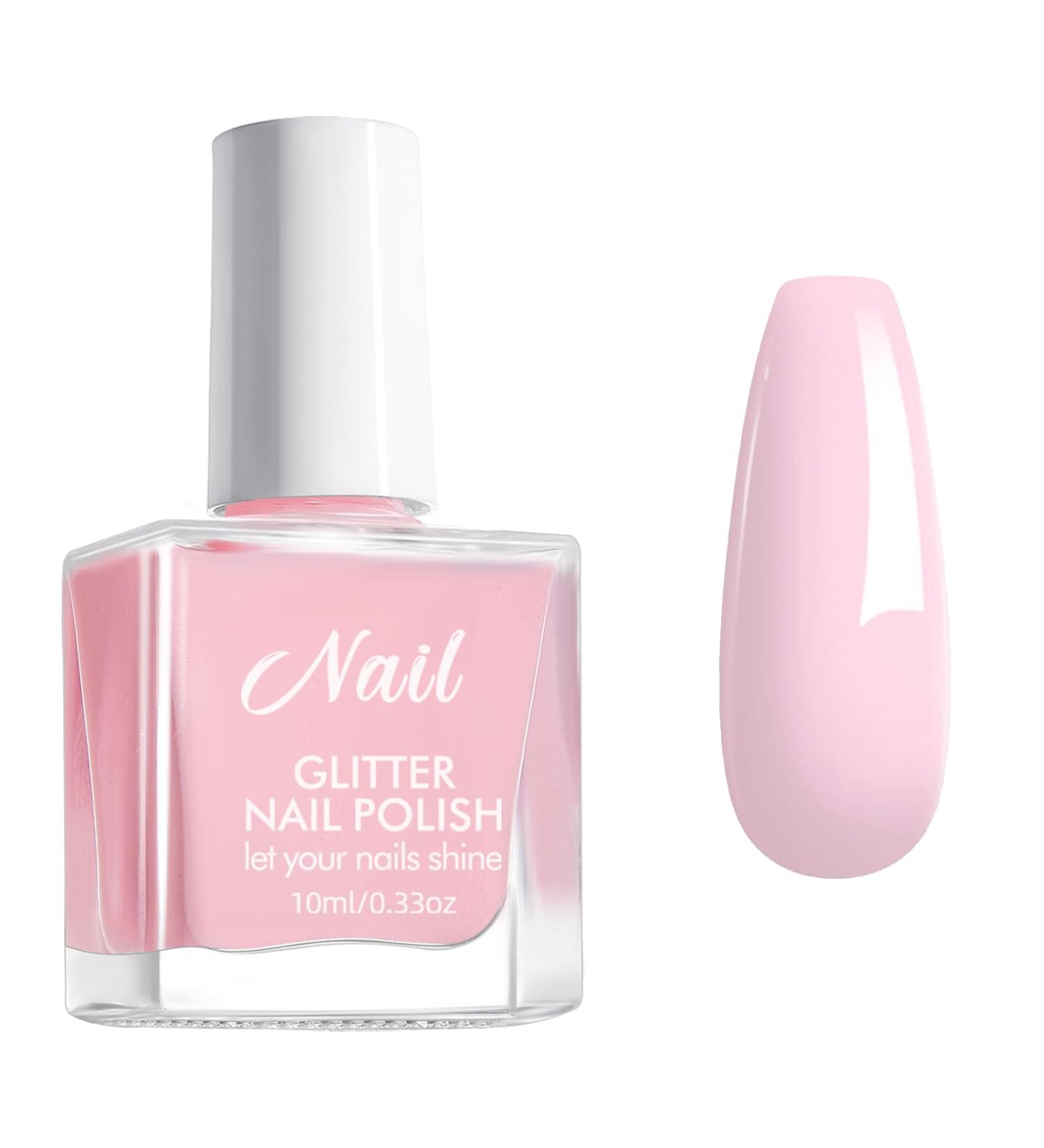 Baby Pink Nail Polish - Pink Nail Polish - Light Pink Nail Varnish Quick Dry - Water Based and Non-Toxic Formula Long Lasting Nail Polish - French Nail Manicure Salon DIY - Buy Online on GoSupps.com