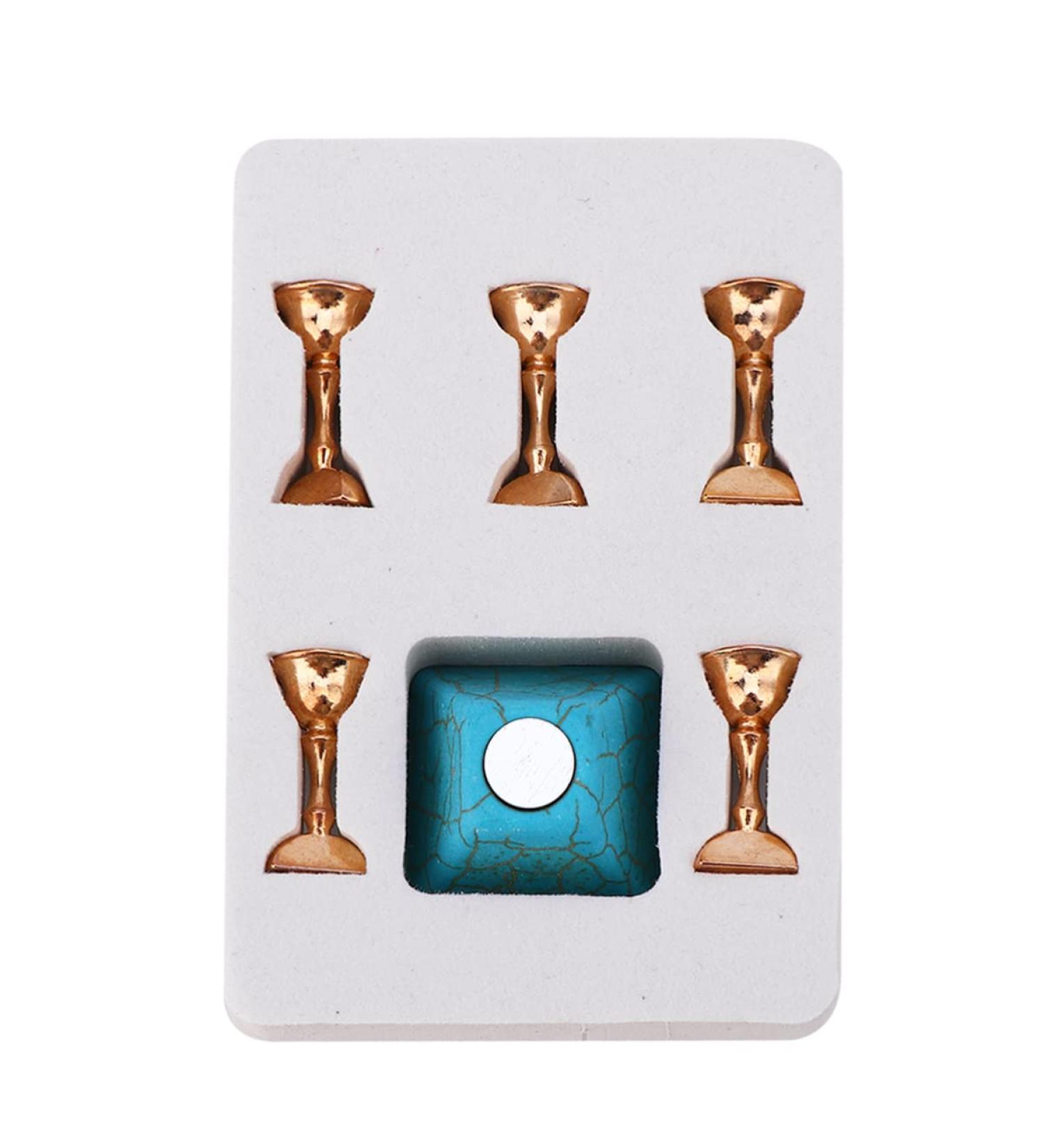 Healeved Nail Practice Nail Bracket Nail Display Stand Acrylic Stands for Display Nail Art Tool Nail Practice Stand Turquoise Nail Stand Manicure Nail Display Rack Base 10x7cm Blue - Buy Online on GoSupps.com