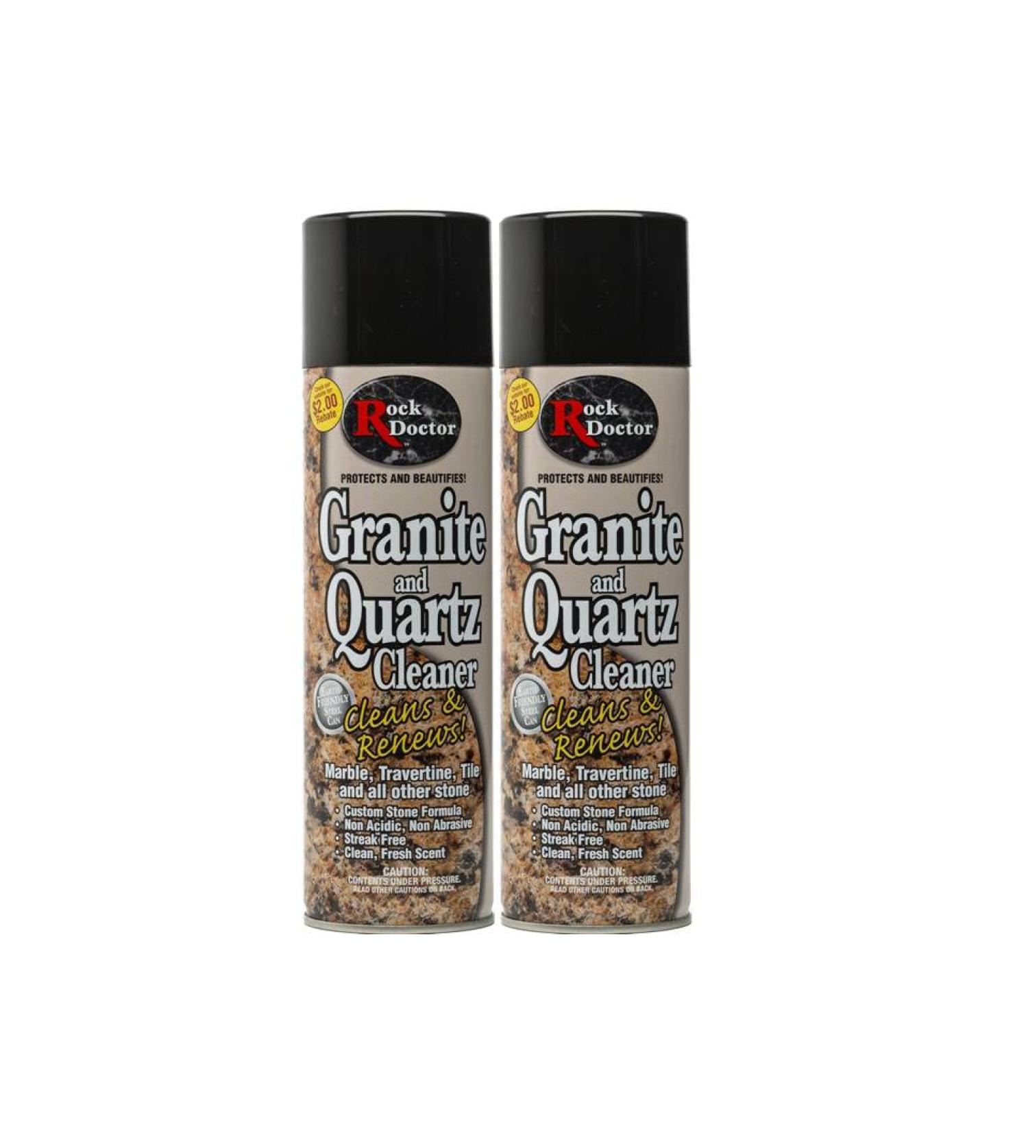 Rock Doctor Granite Cleaner - 18 oz Spray for Granite & Marble Countertops - 2 Pack Surface Cleaner for Kitchen Counters & Stone Surfaces - Buy Online on GoSupps.com