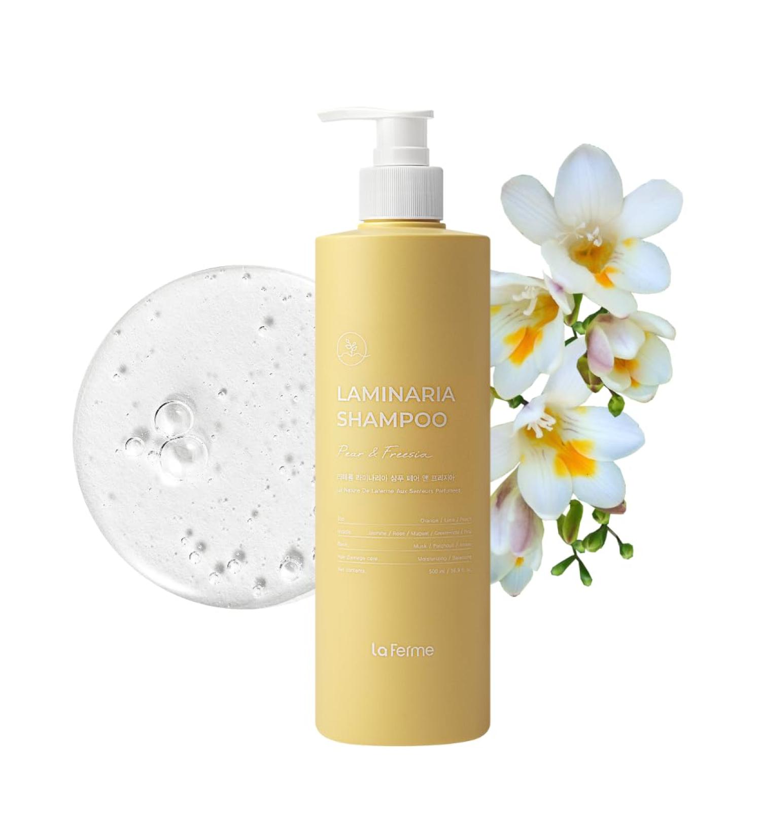 Laminaria Thickening Shampoo - Organic Sulfate & Paraben Free Moisturizes Scalp Strengthens & Hydrates Hair Pear & Freesia 16.9 Fl Oz - Dandruff Relief for Men & Women - Buy Online on GoSupps.com