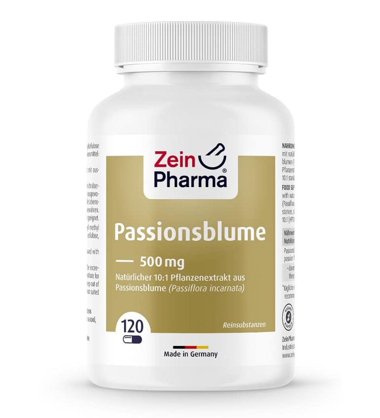 ZeinPharma Zein Pharma Passion Flower 500 mg 120 capsules